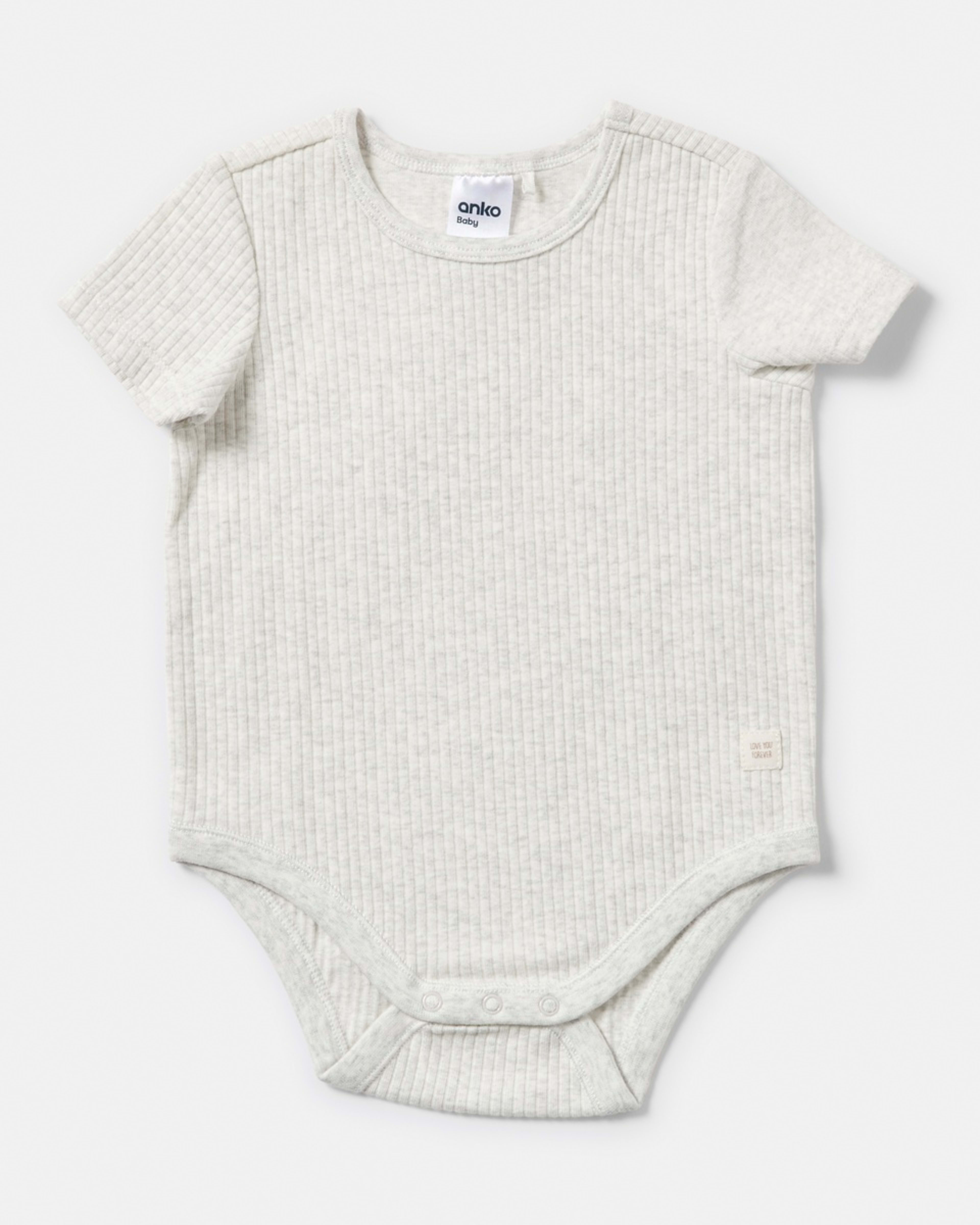 4 3 Pack Short Sleeve Rib Bodysuits ICE BLUE 3PK, 4 of 8