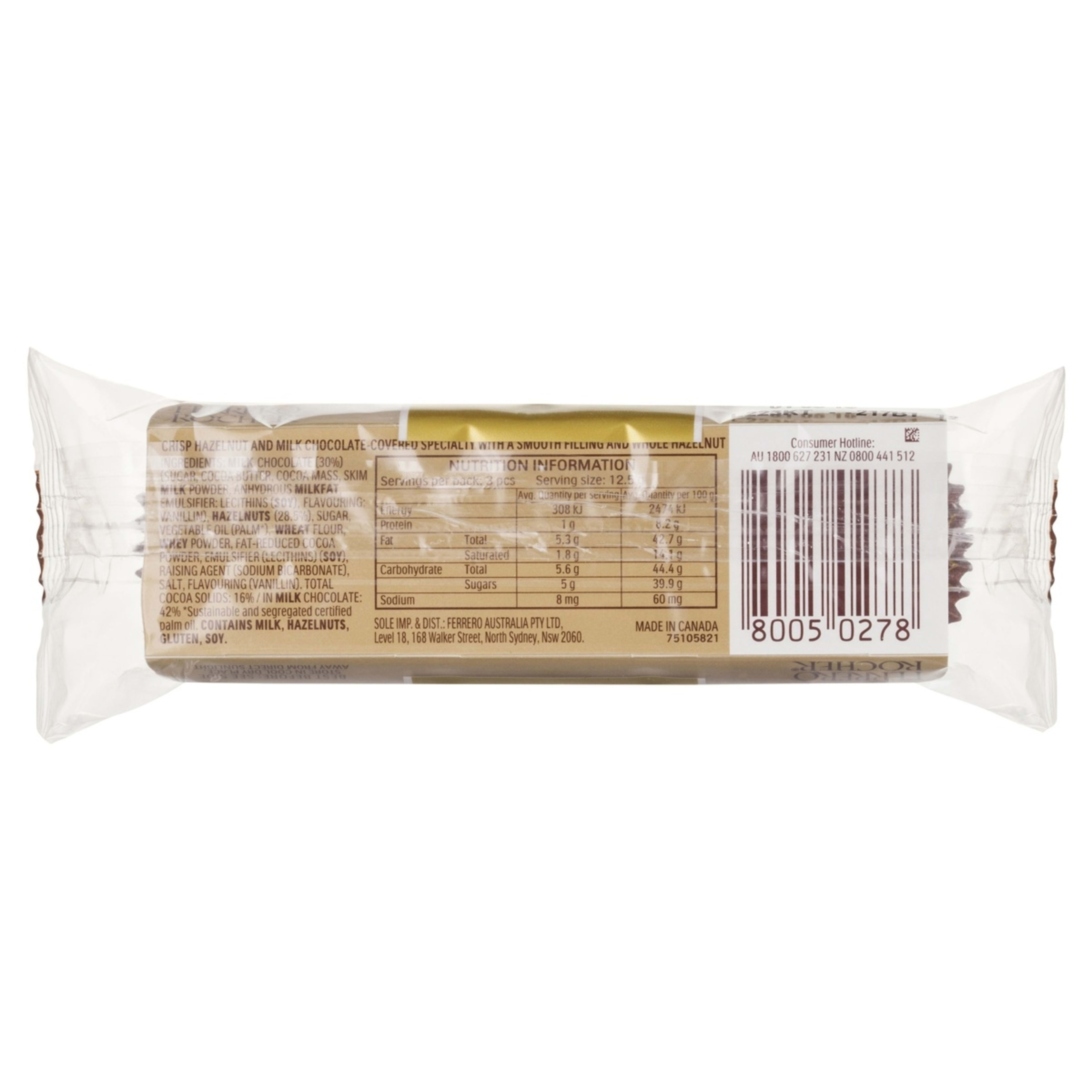3 3 Pack Ferrero Rocher Chocolate 37.5g, 3 of 5