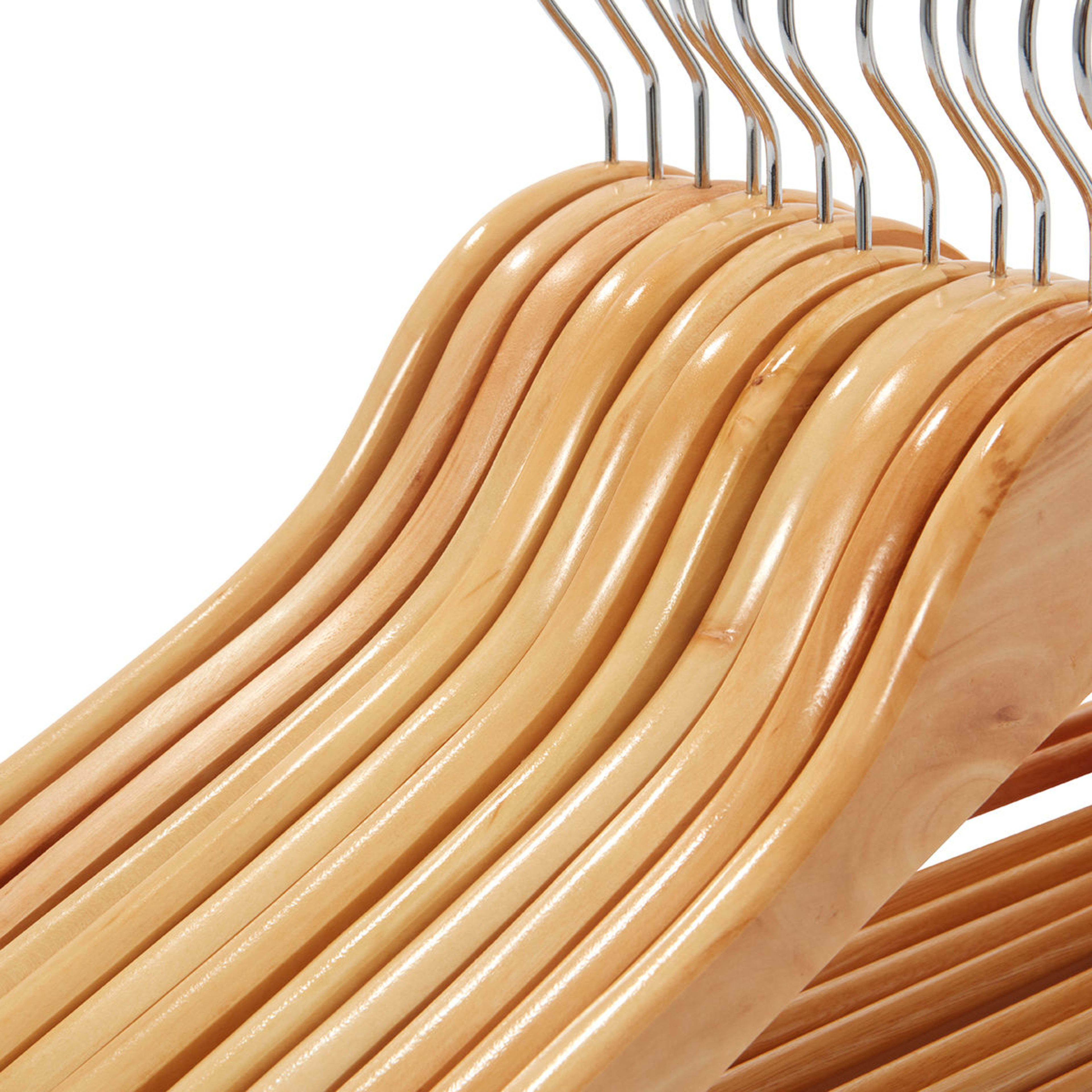 8 12 Pack Wooden Hangers, 8 of 8