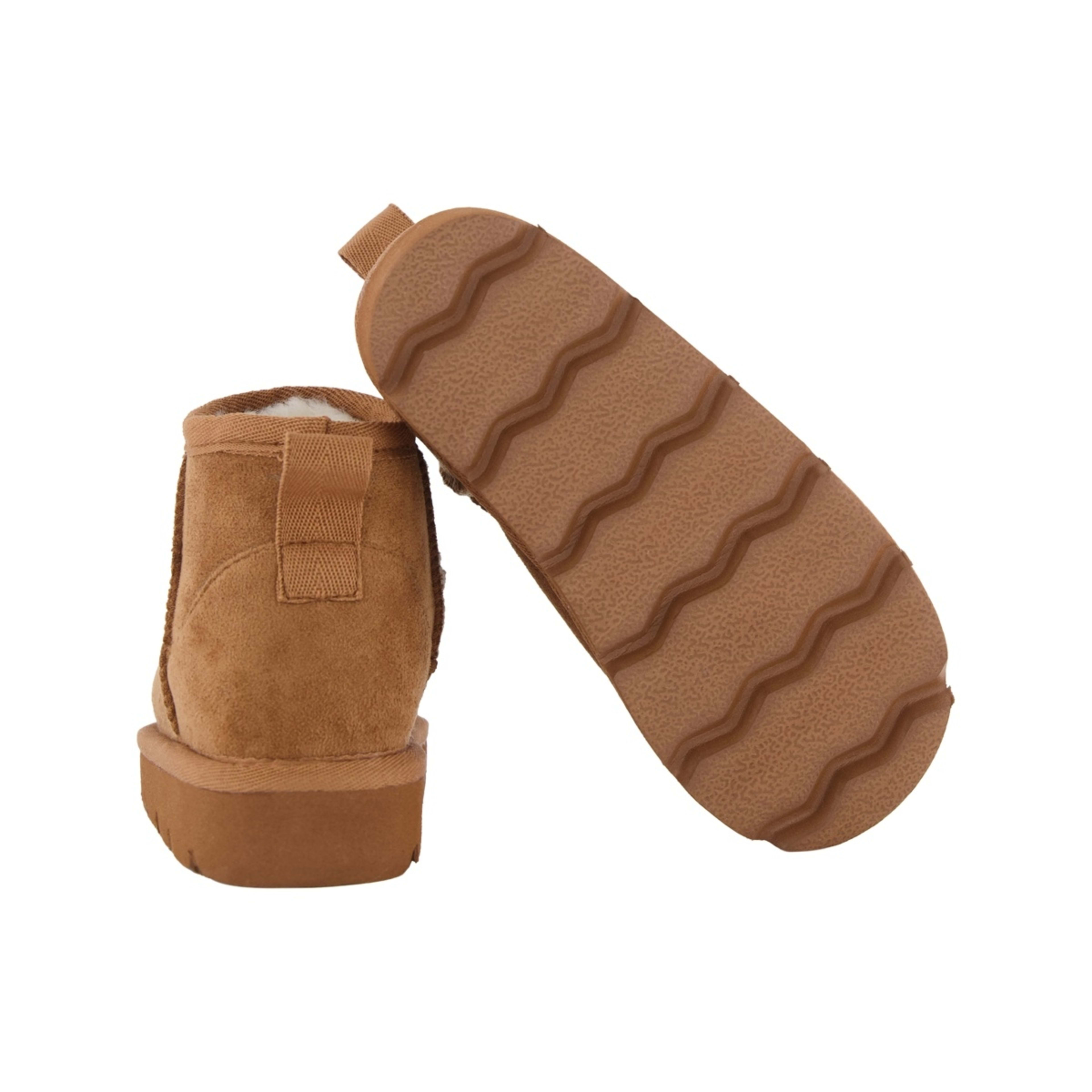 4 Junior Slipper Boots Chestnut Tan, 4 of 5