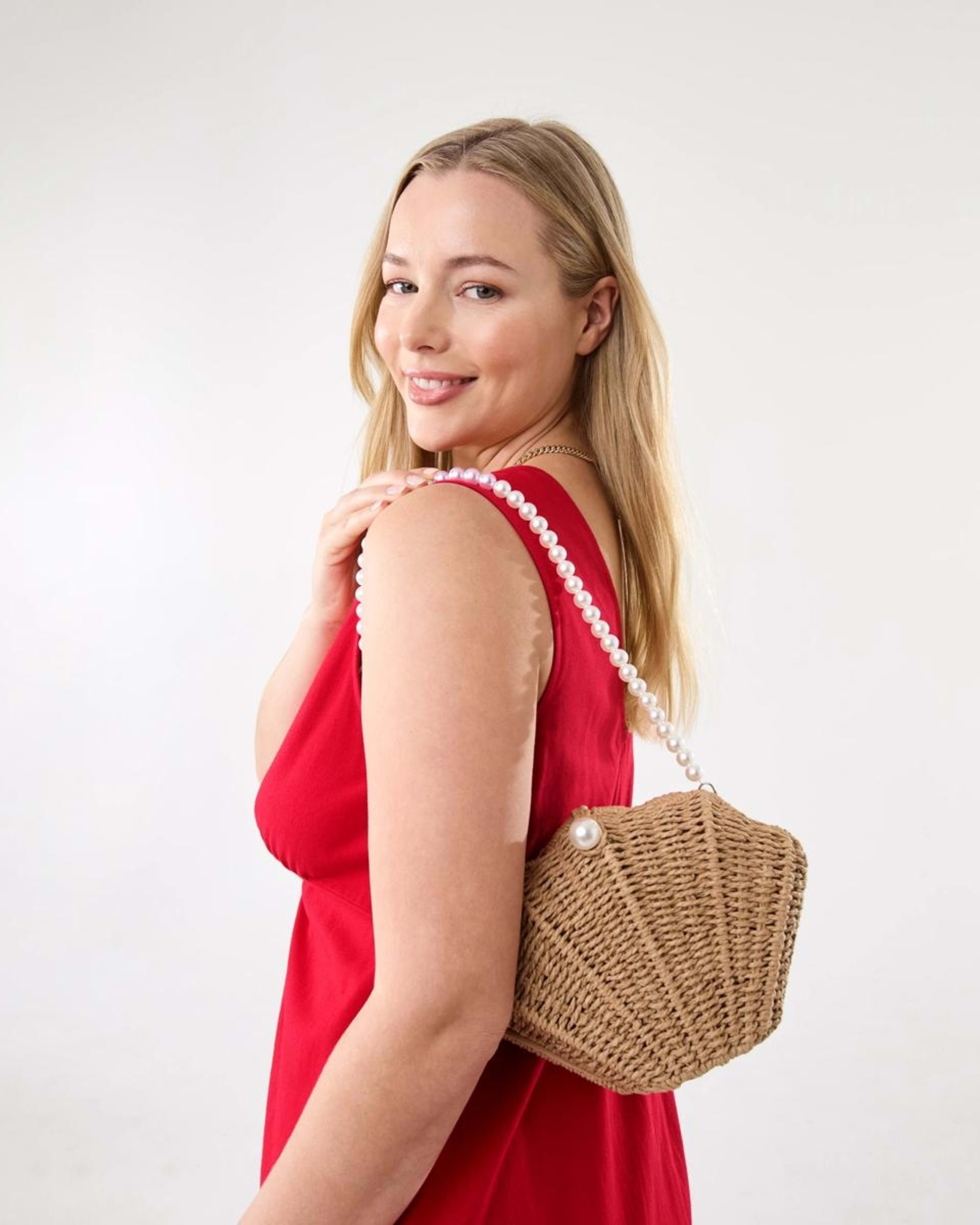 4 Shell Shoulder Bag Natural, 4 of 6