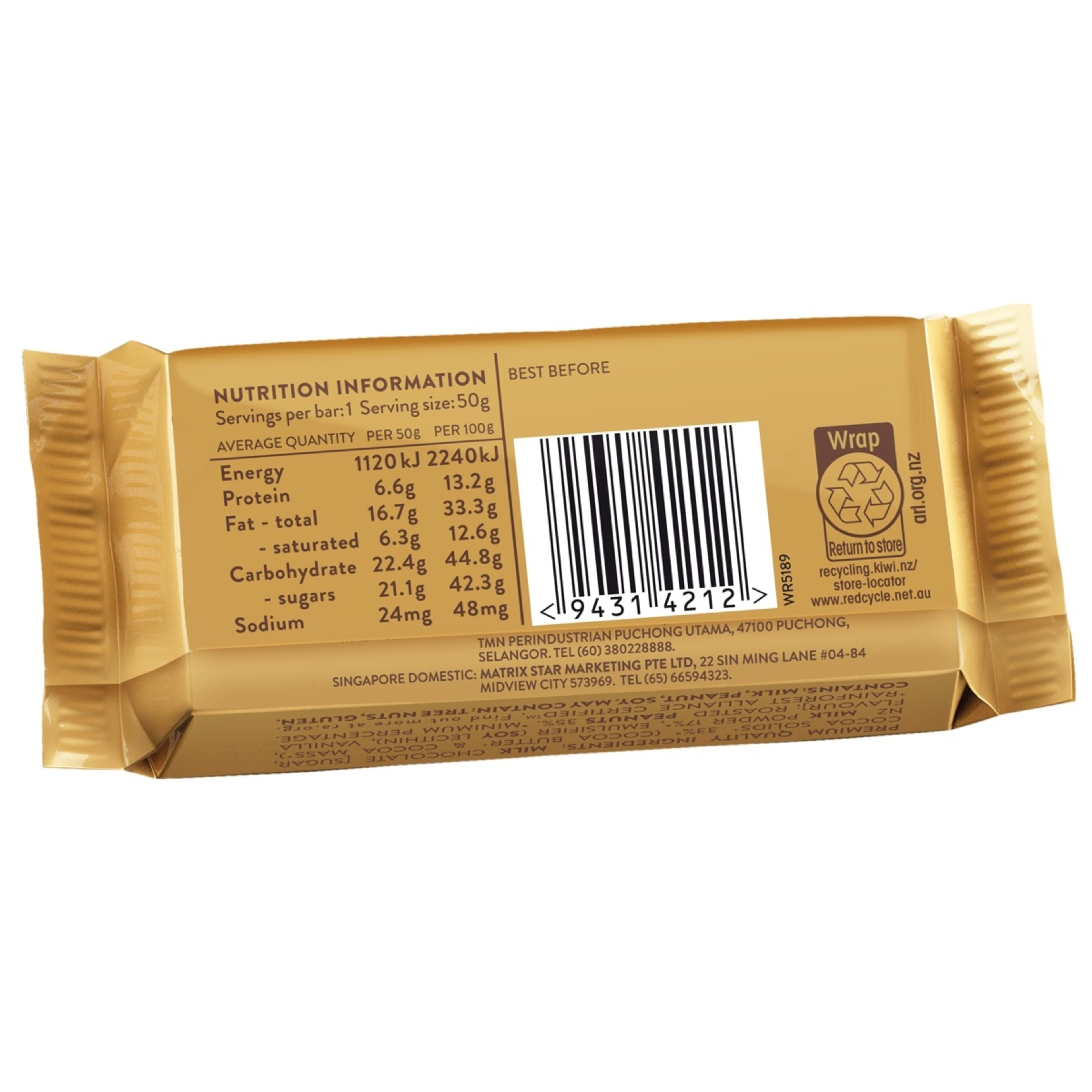 2 Whittaker's Hokey Pokey Crunch Milk Chocolate Bar 50g, 2 of 2