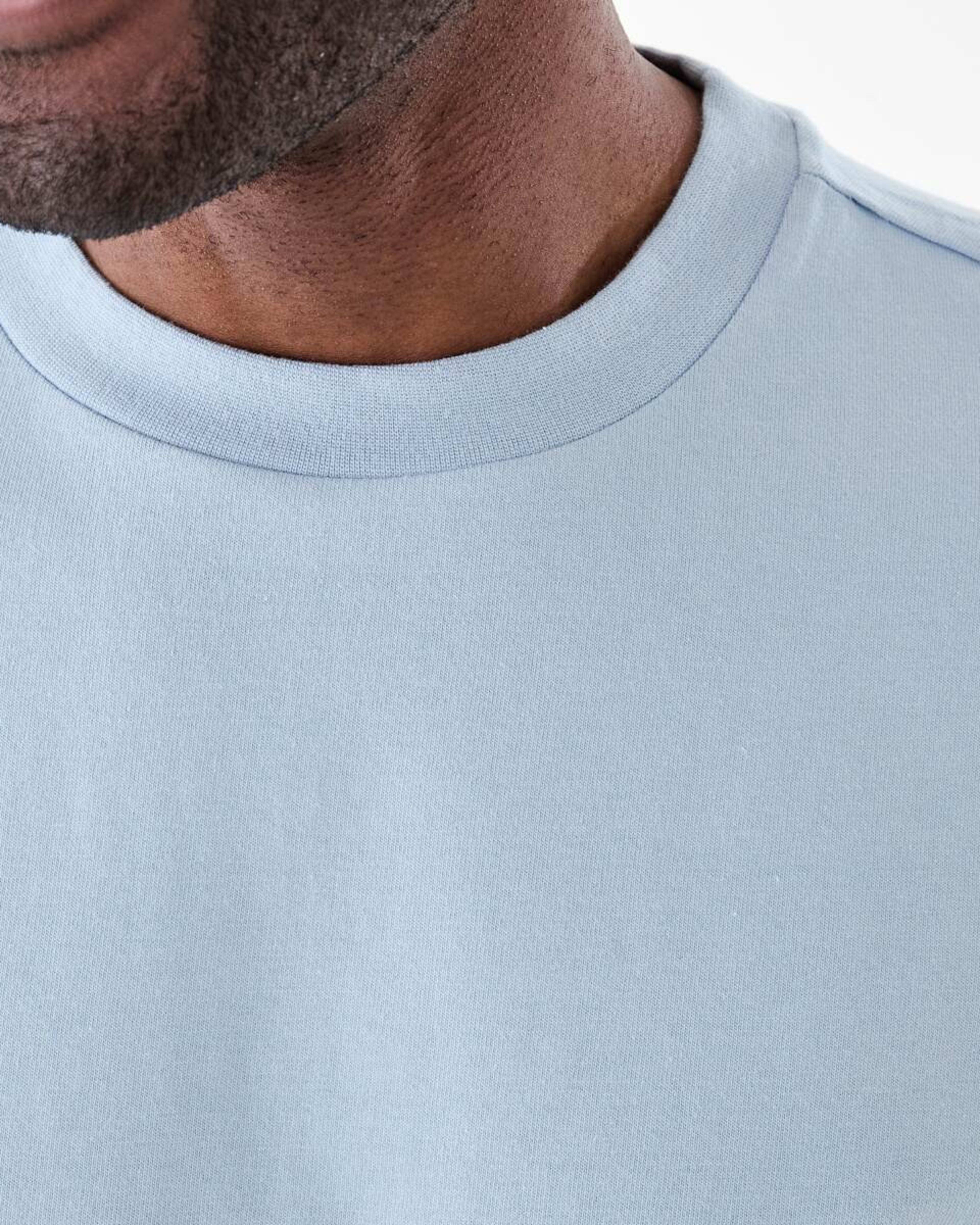 5 Oversized Heavyweight T-shirt FOG BLUE, 5 of 6