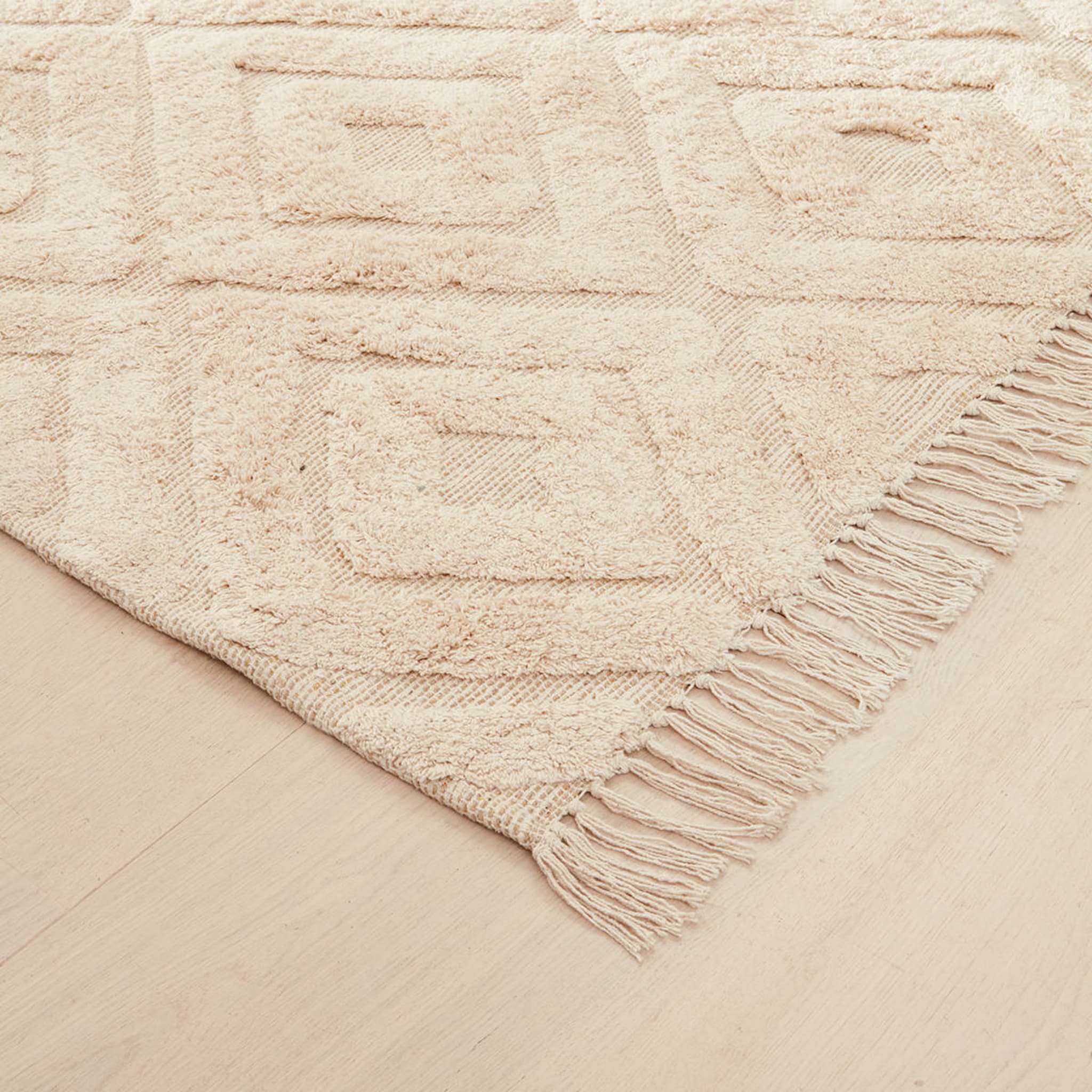 Tufted Rug Natural, Medium 180cm x 133cm Kmart