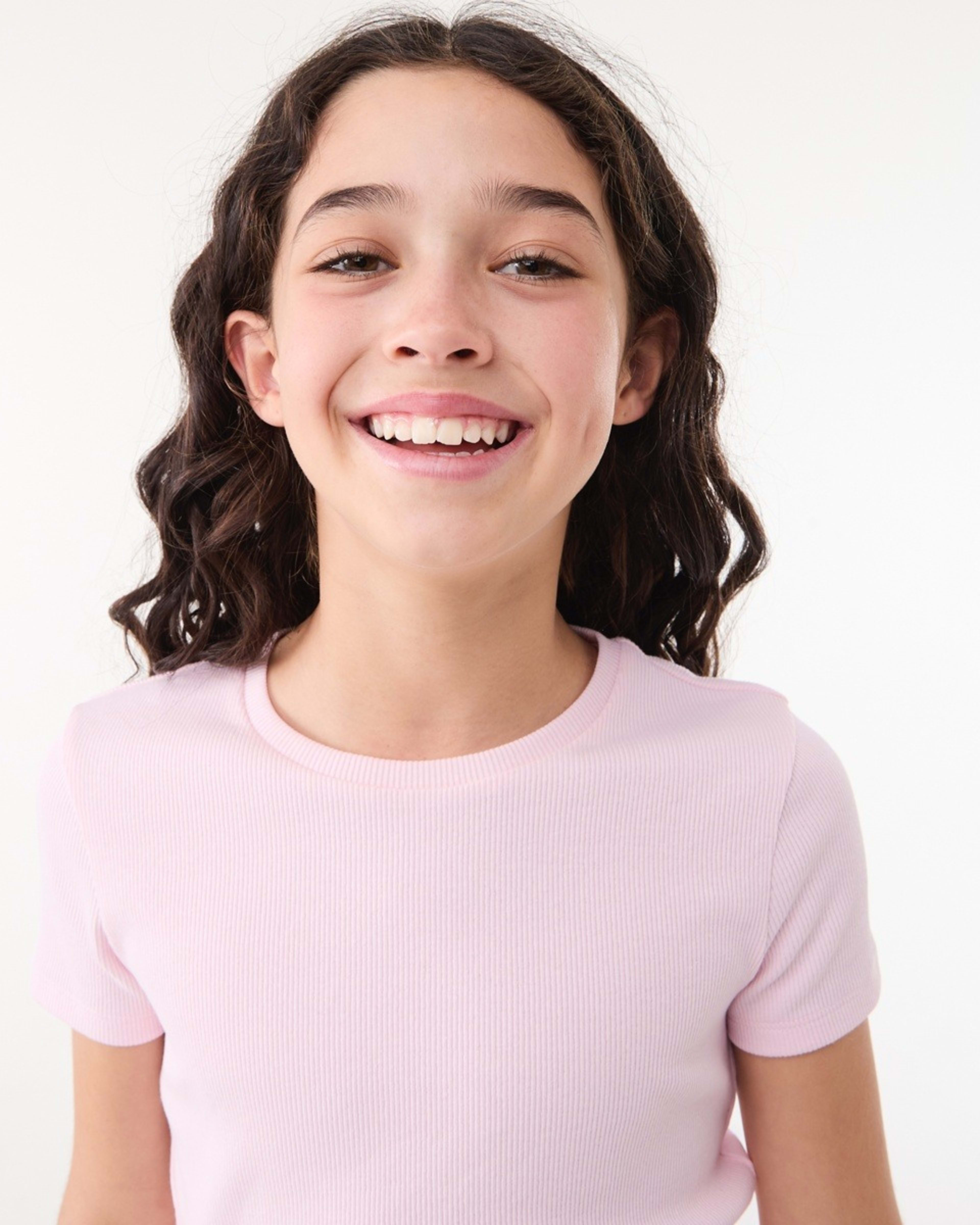3 Short Sleeve Rib Top BALLERINA, 3 of 6