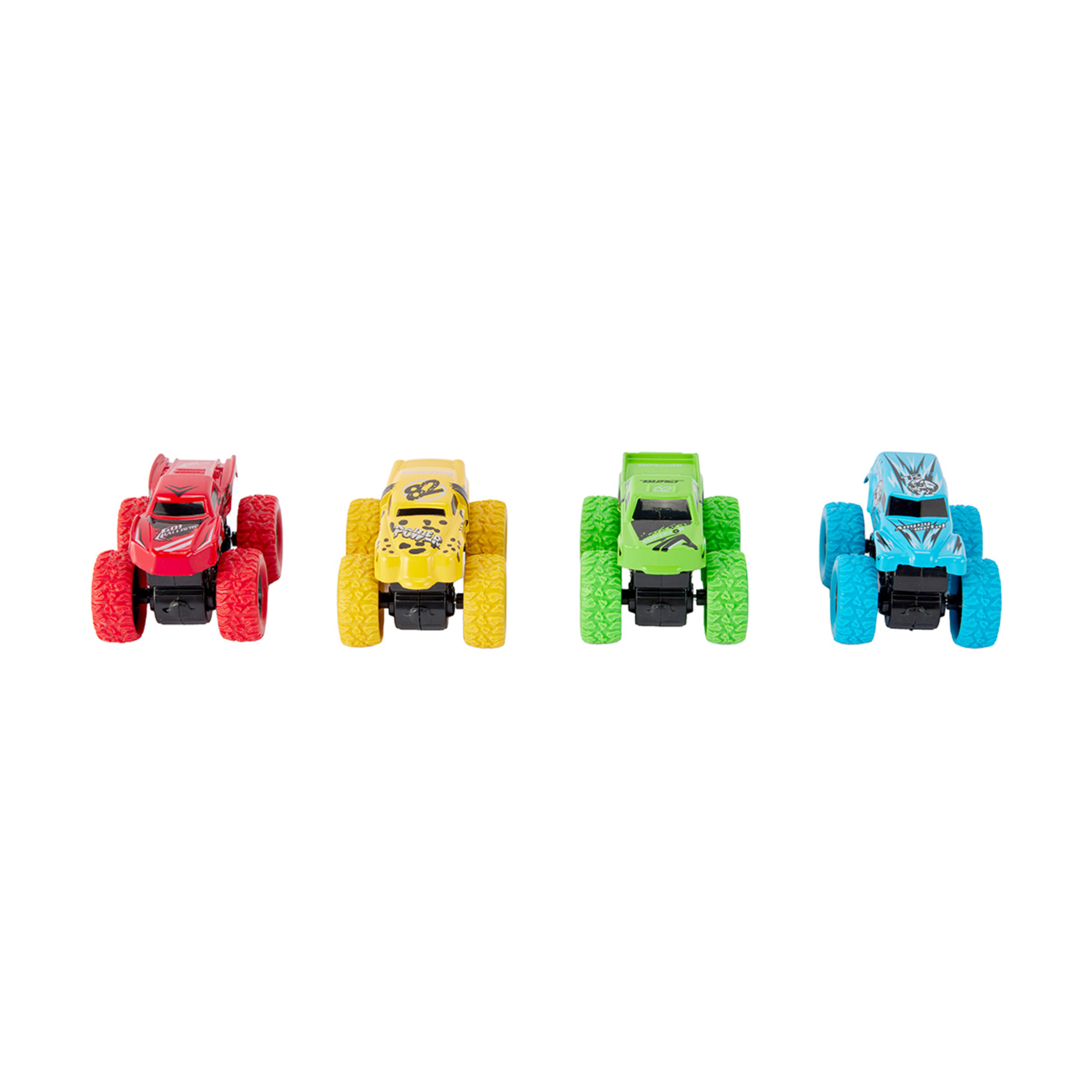 4 Pack Big Wheel Diecast Trucks Kmart NZ