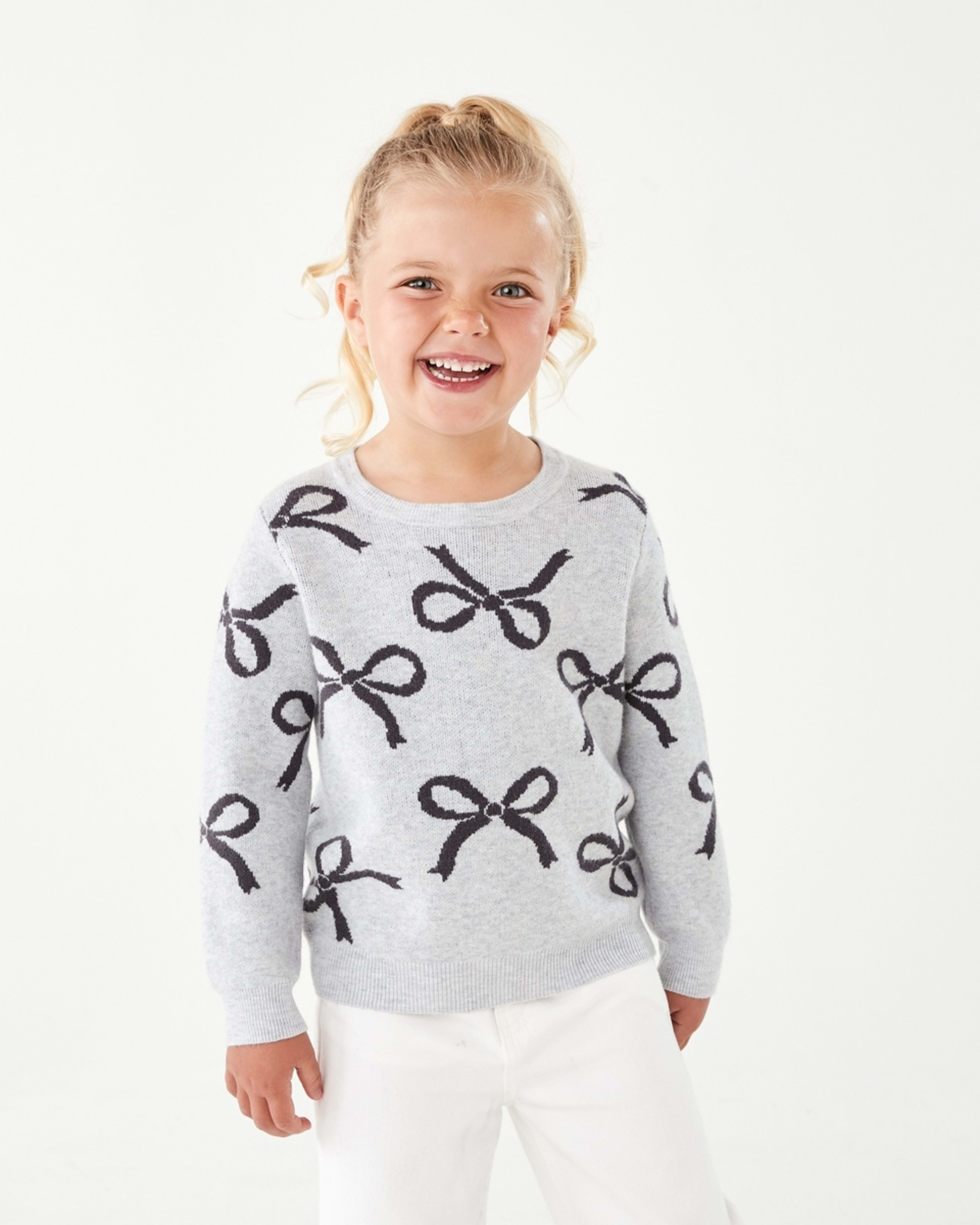 1 Jacquard Knit Jumper Bow, 1 of 8