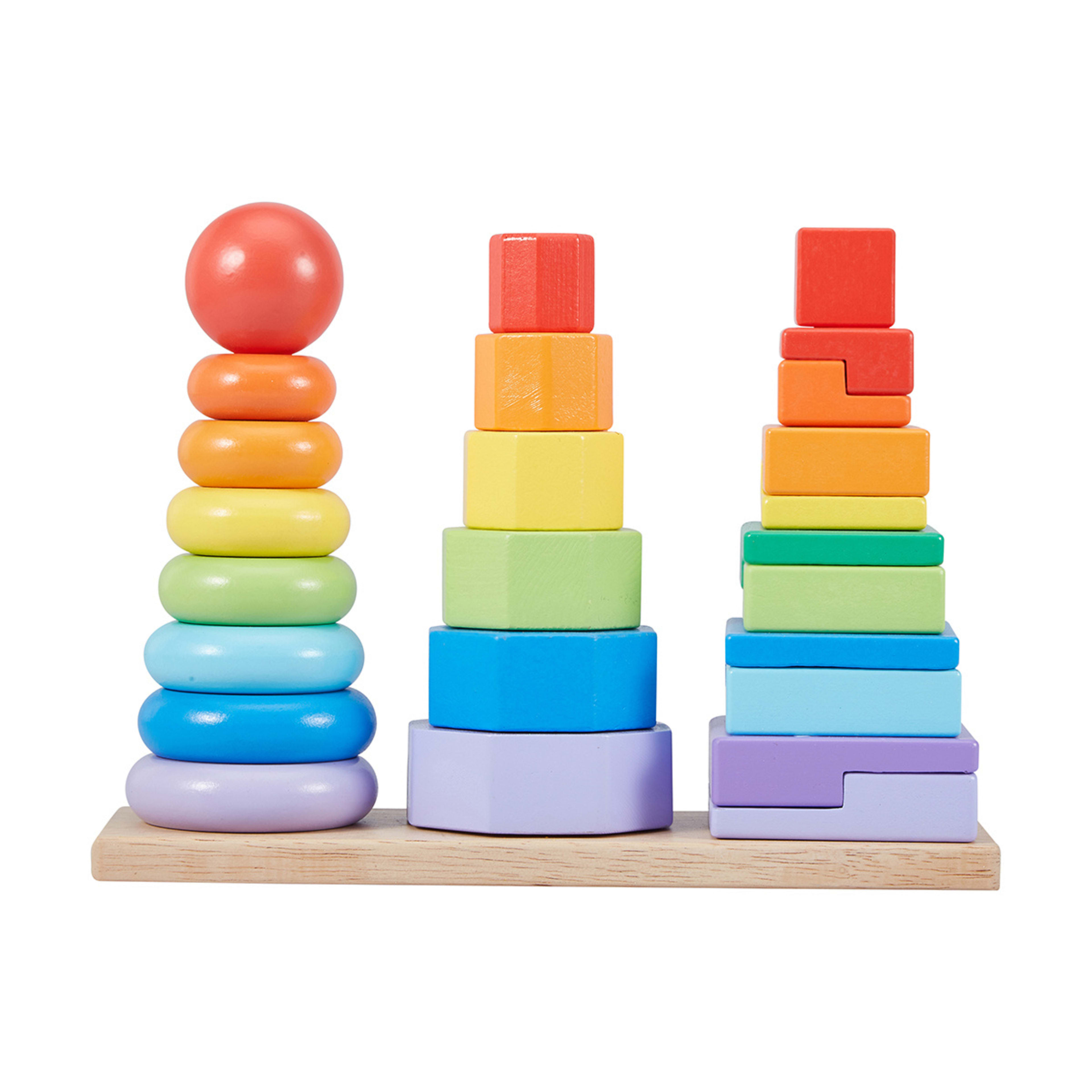 Wooden Stacking Shape Sorter Kmart