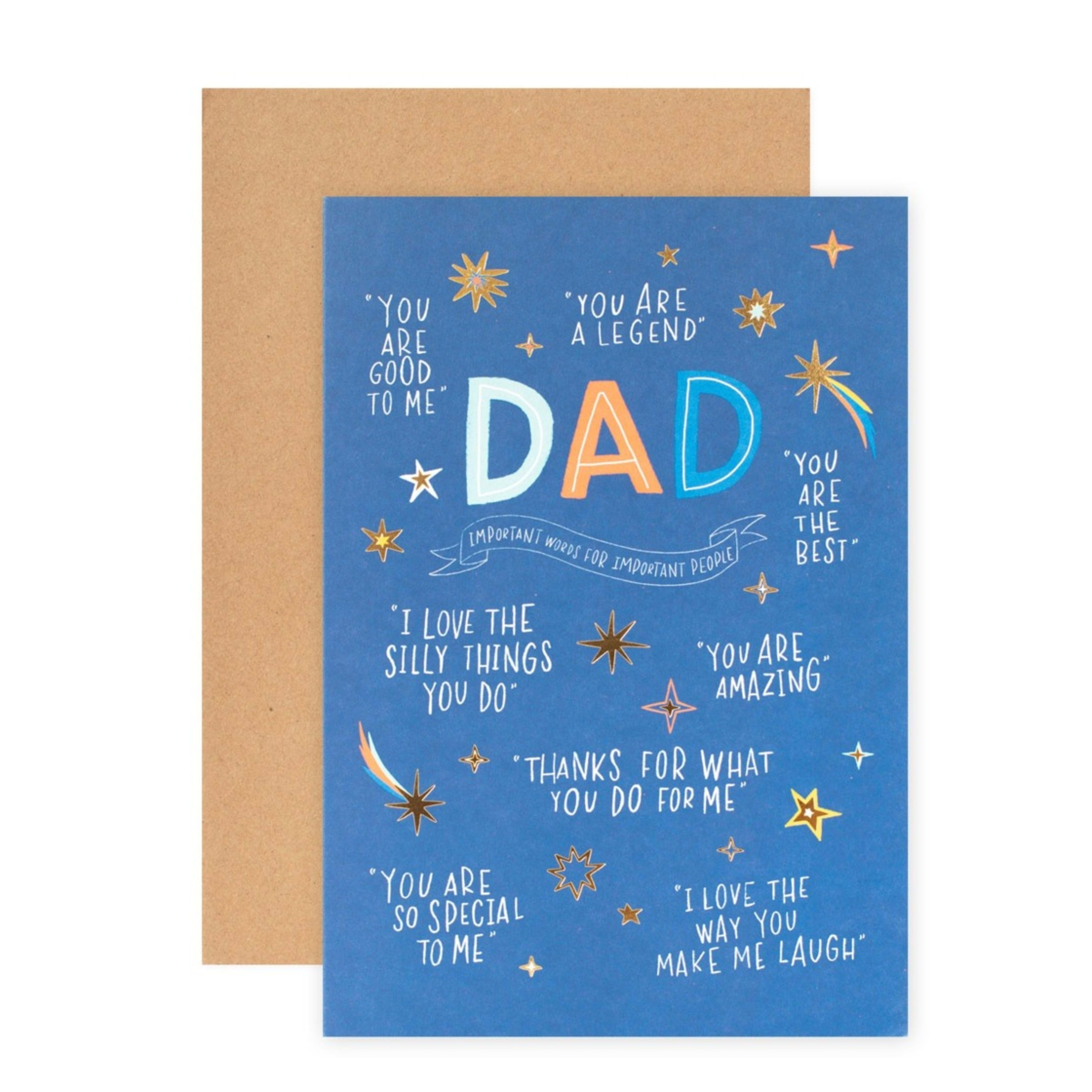 1 Hallmark Father's Day Card - Important Words, 1 of 3