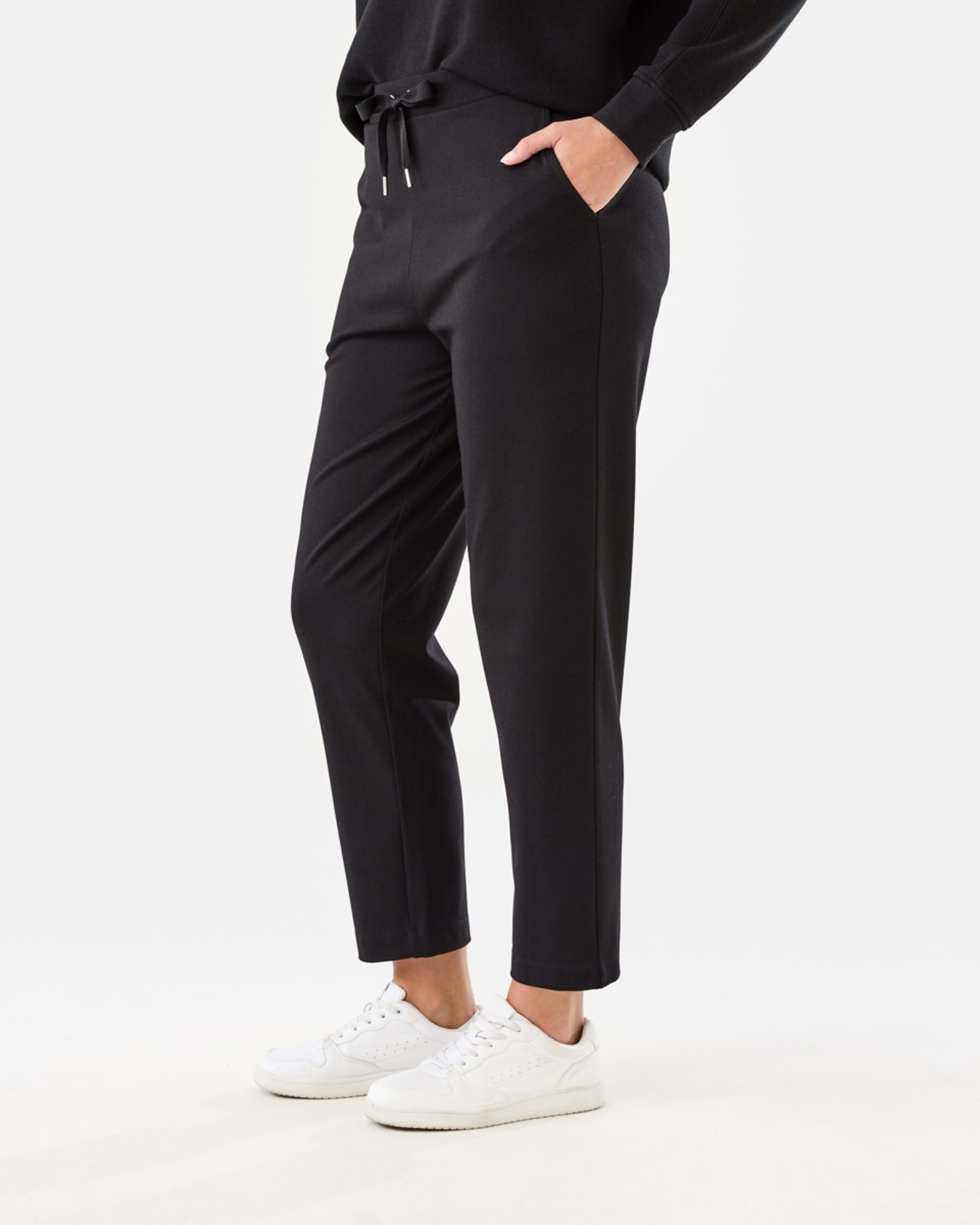 2 Ponte Trackpants Black, 2 of 7