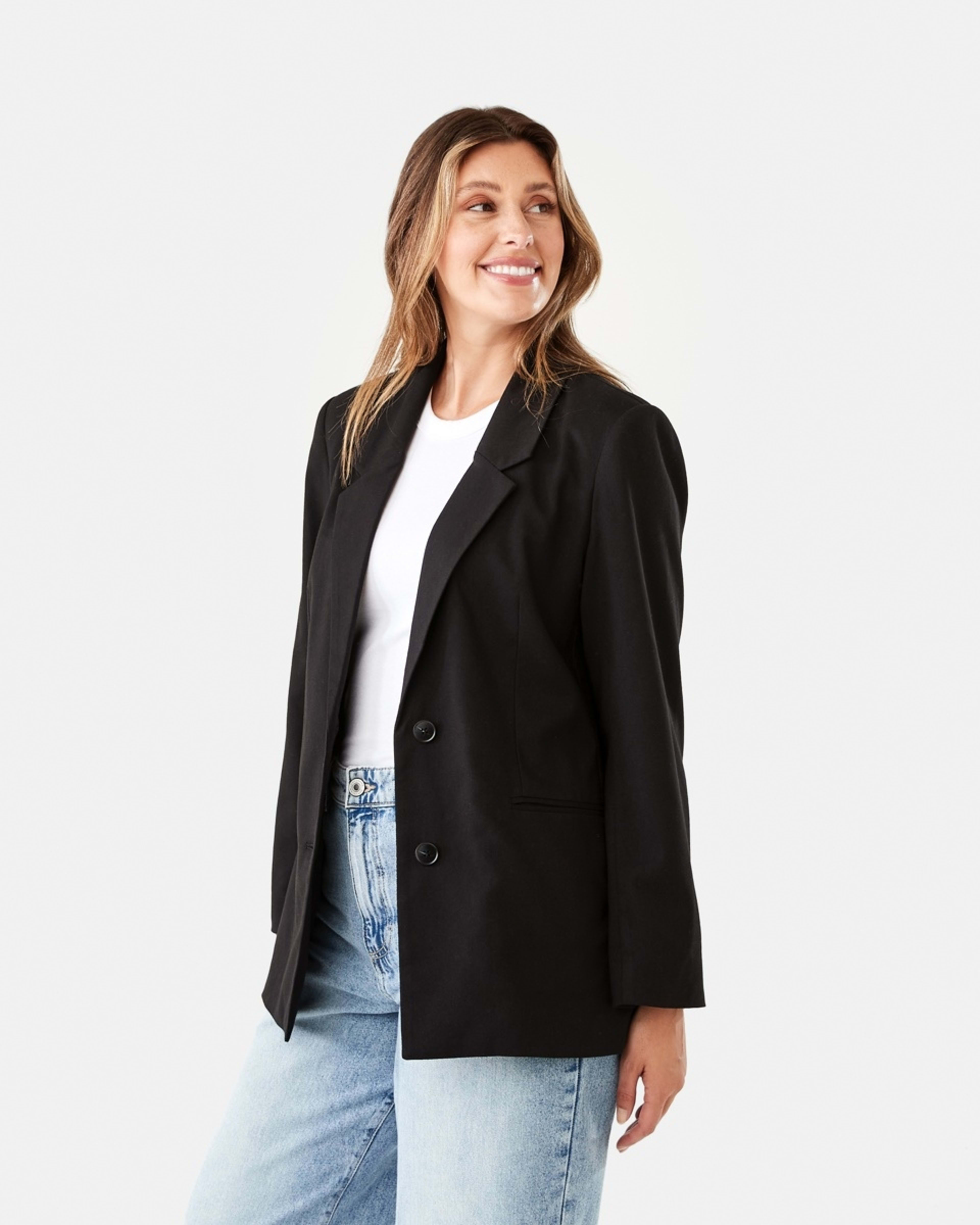2 Relaxed Blazer Black, 2 of 8