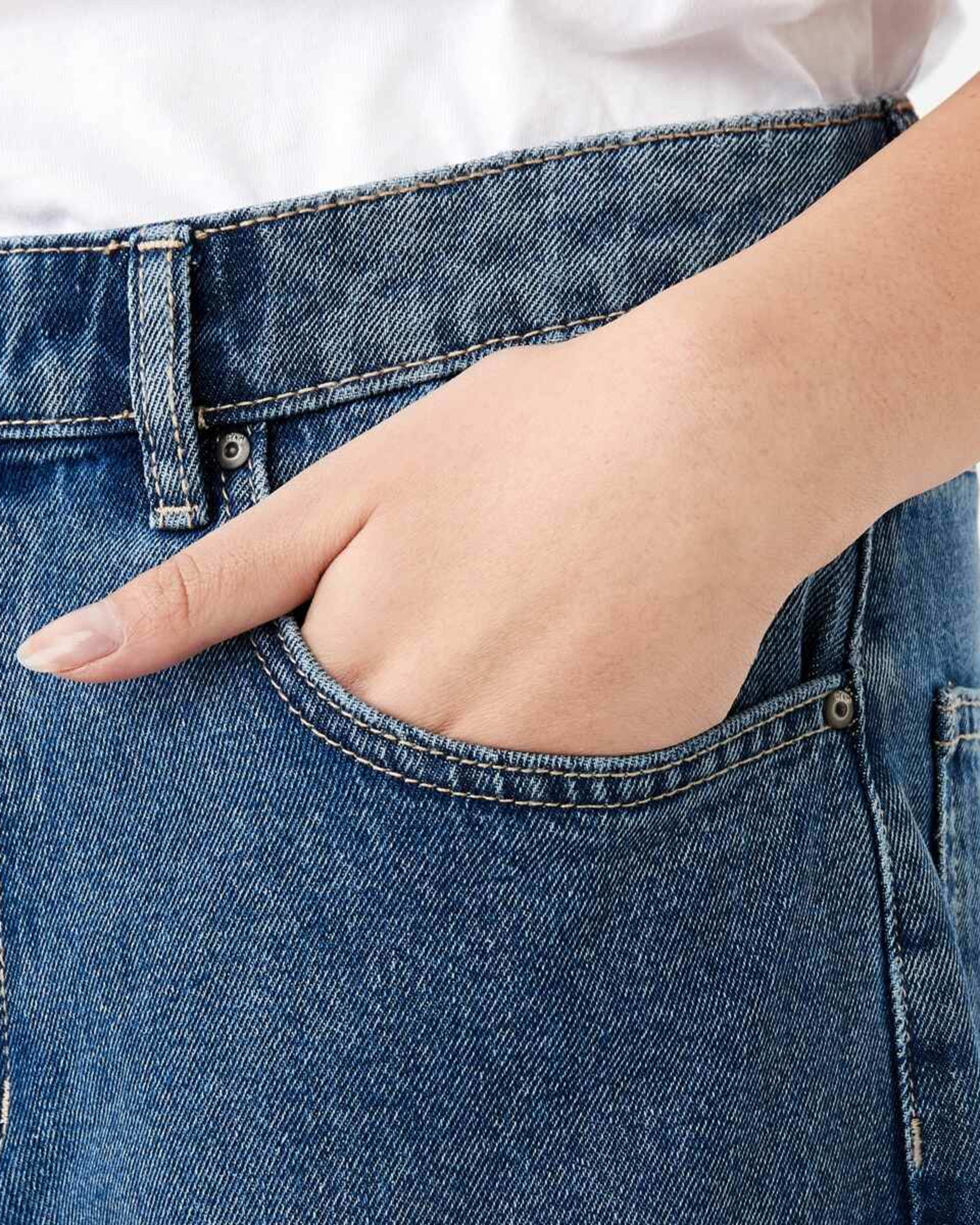 6 Wide Leg Jeans MID WASH, 6 of 9