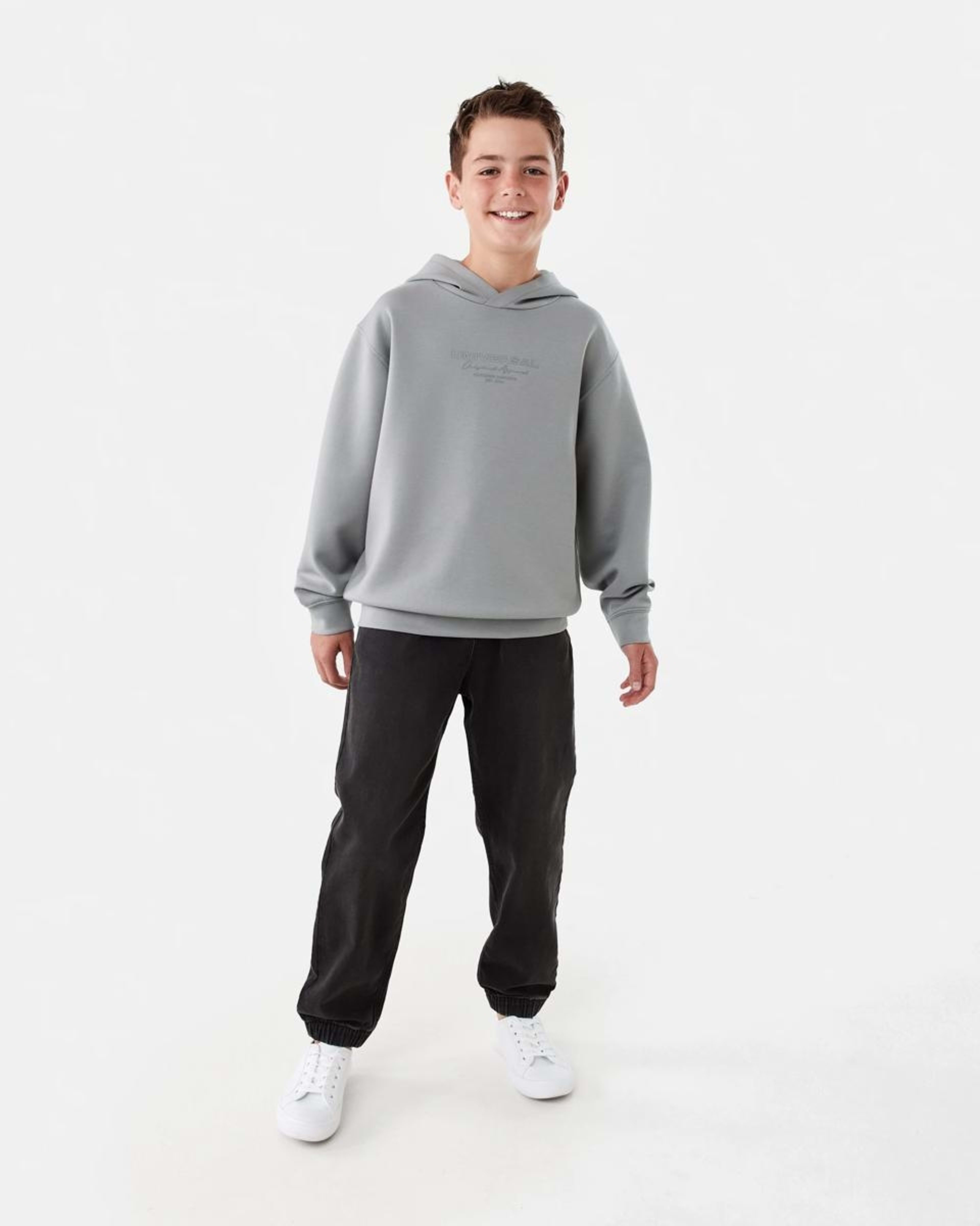 6 Active Kids Print Hoodie Gry Active, 6 of 7