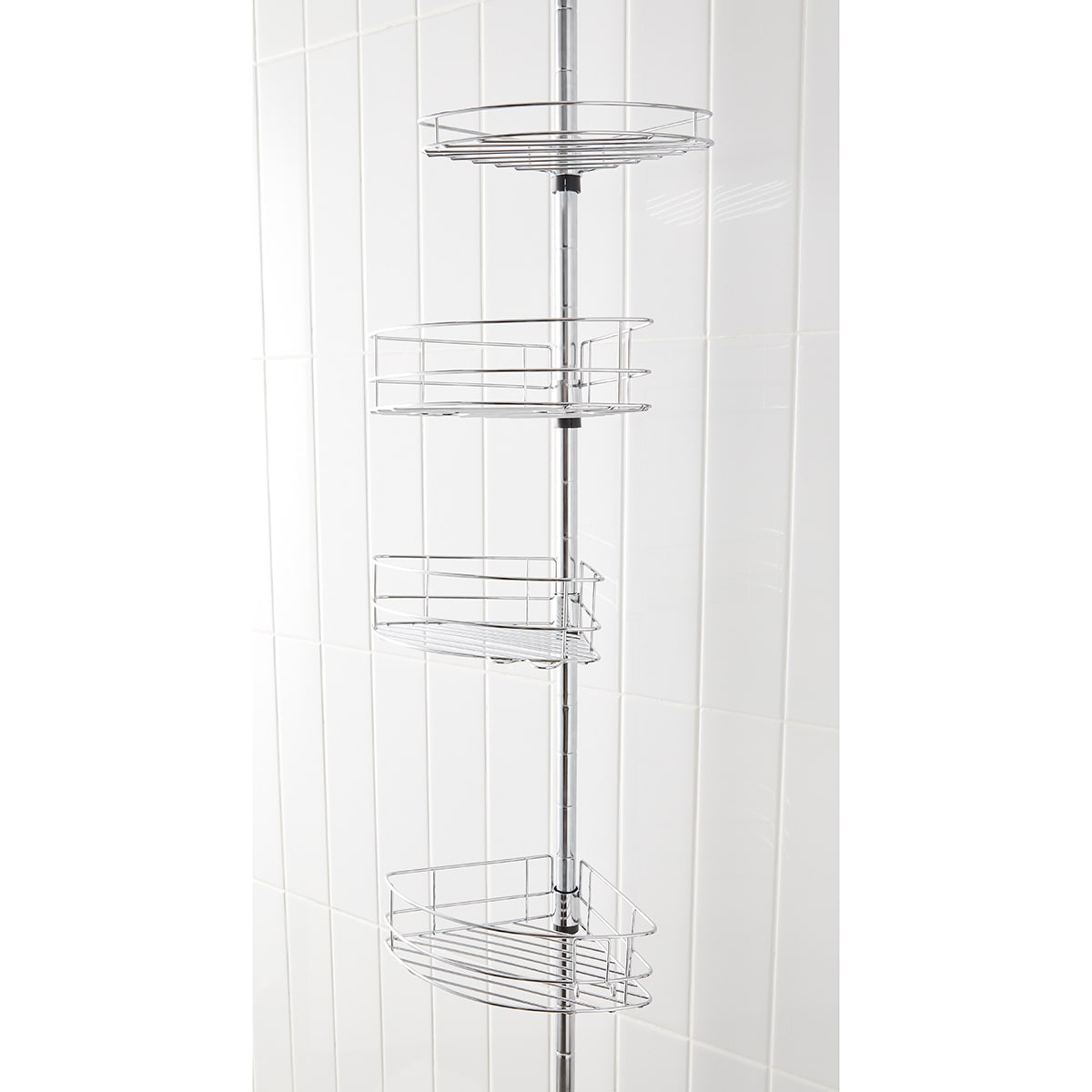 Telescopic Shower Caddy Silver Look Kmart