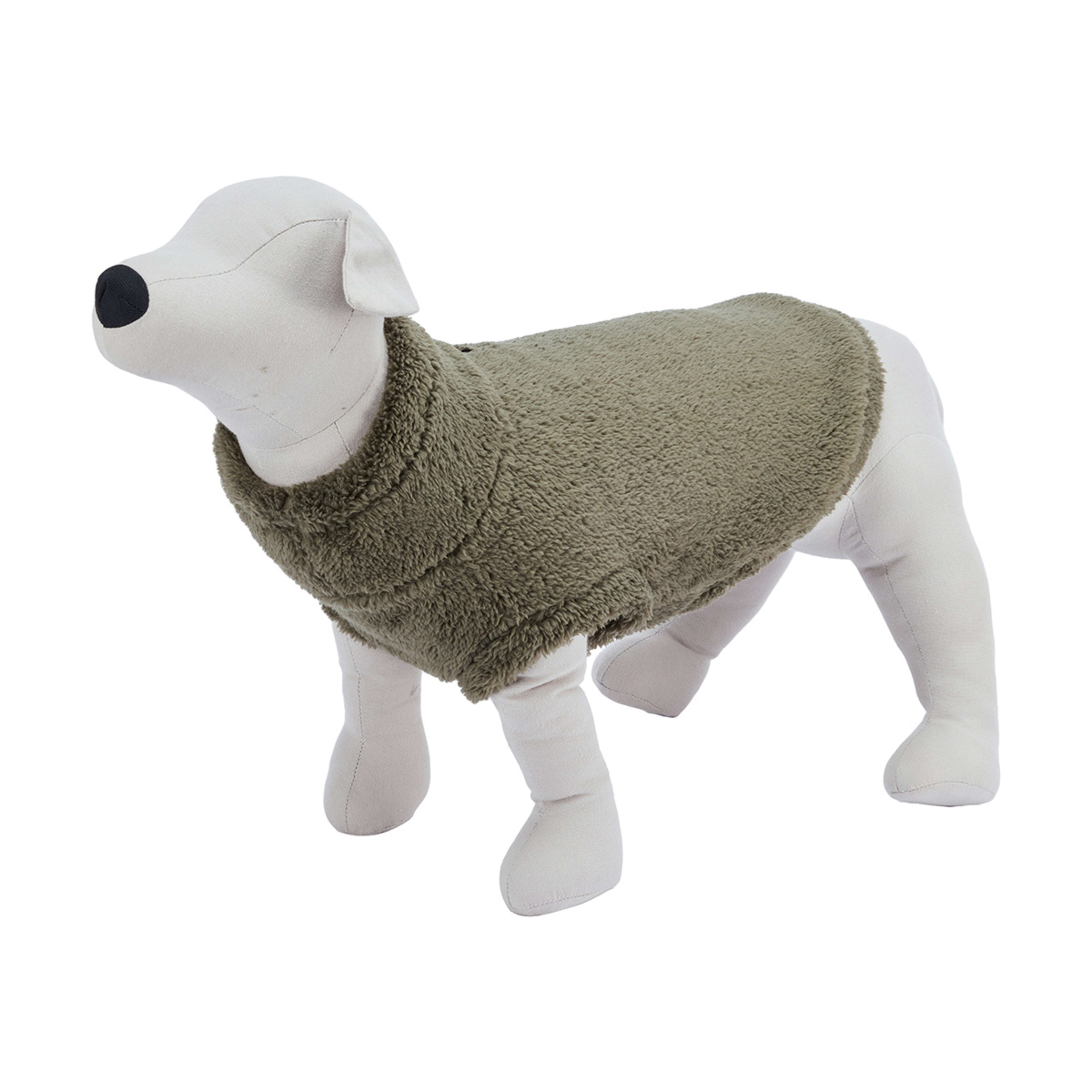 Pet Teddy Fleece Jumper Medium, Green Kmart NZ