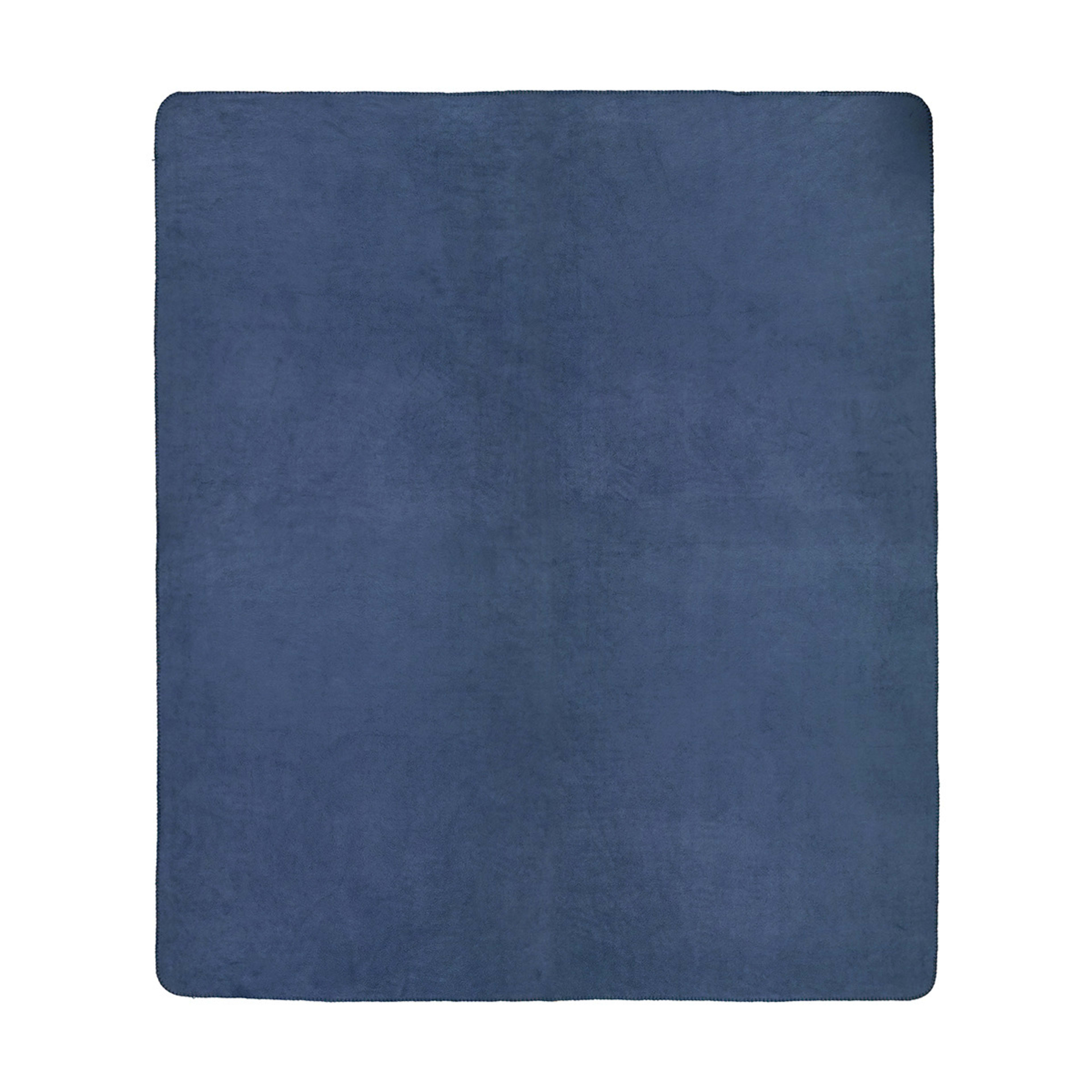 4 Polar Fleece Blanket - Double/Queen Bed, Blue, 4 of 7