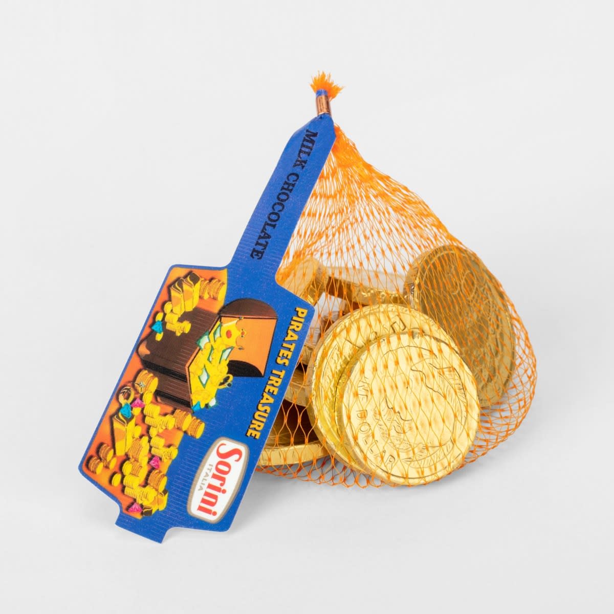 Sorini Italia Pirates Treasure Milk Chocolate Coins in Bag 70g - Kmart NZ