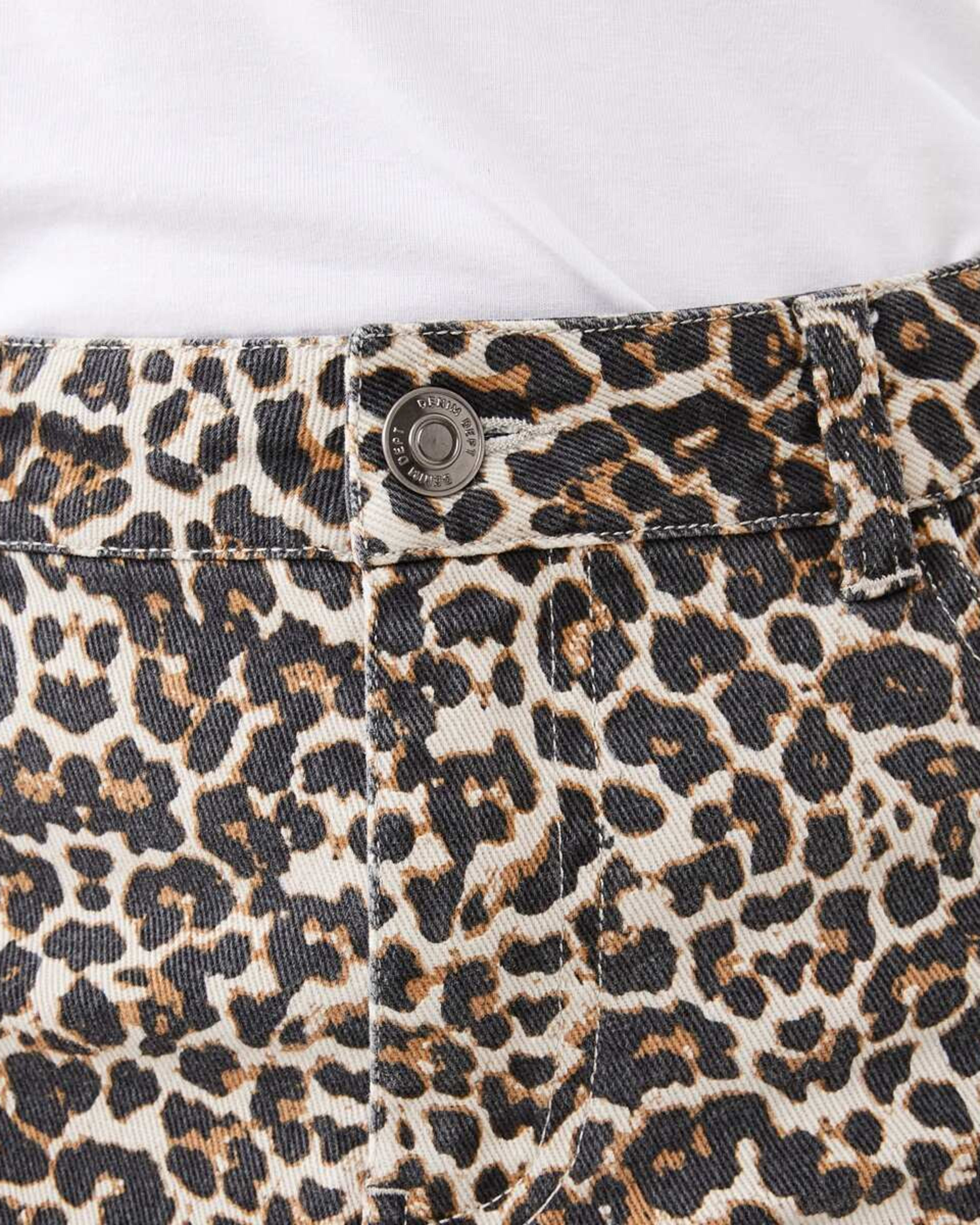 3 Denim Leopard Skirt Ocelotwas, 3 of 8