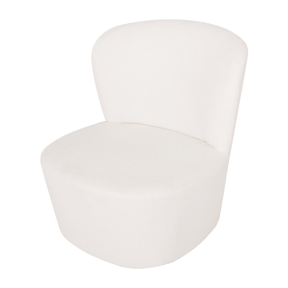 white boucle chair kmart