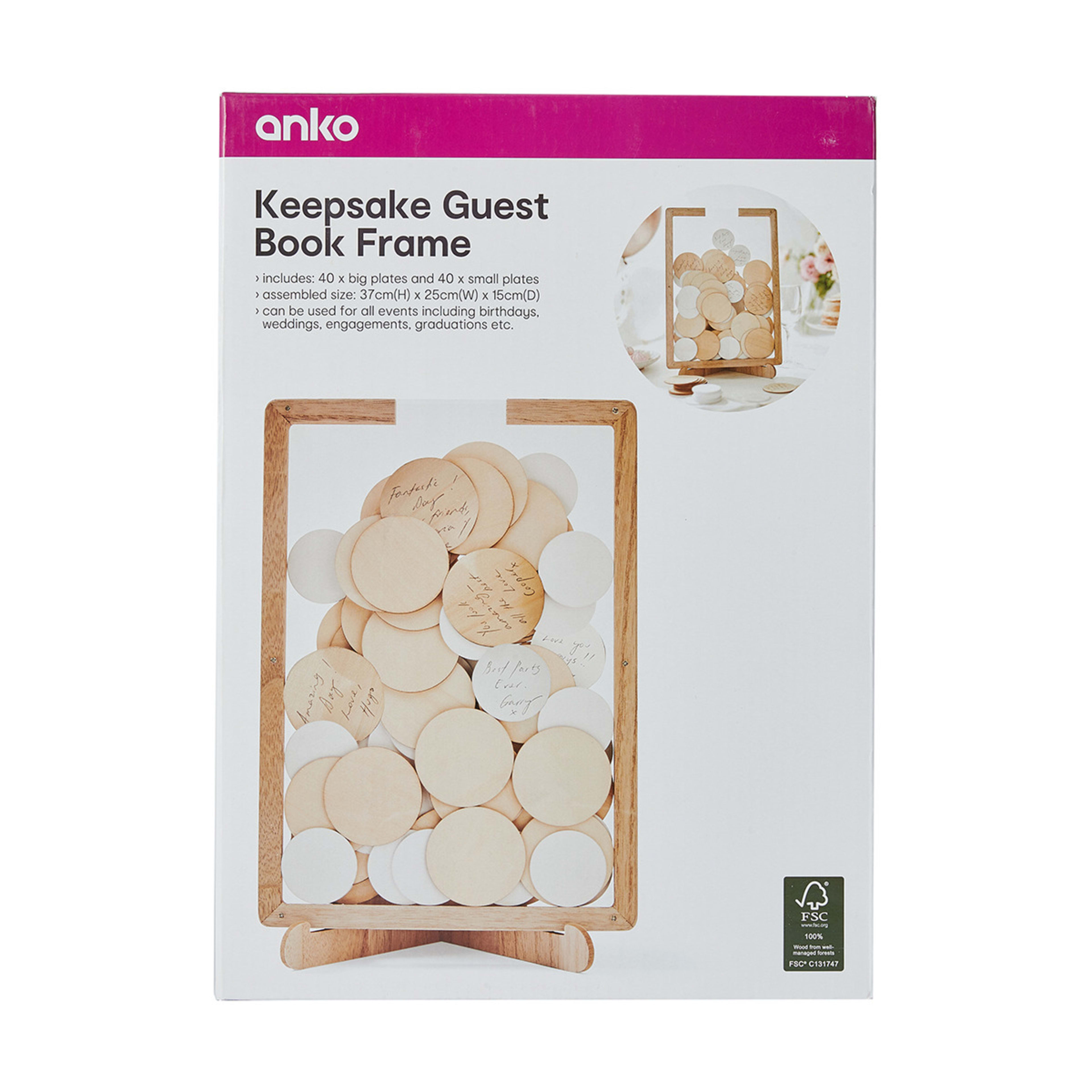 8 Keepsake Guest Book Frame, 8 of 9