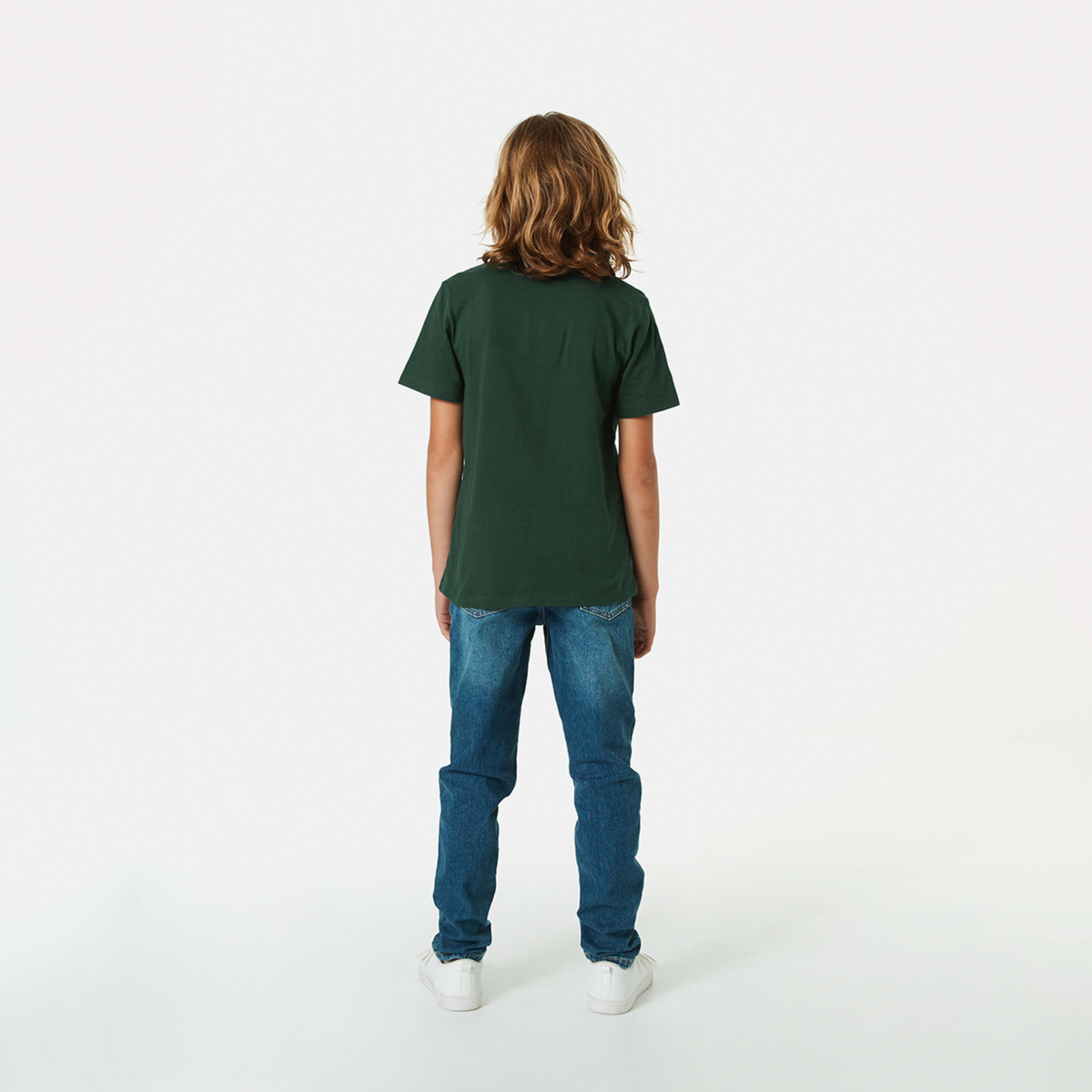 6 Short Sleeve Plain T-shirt Sycamore, 6 of 8