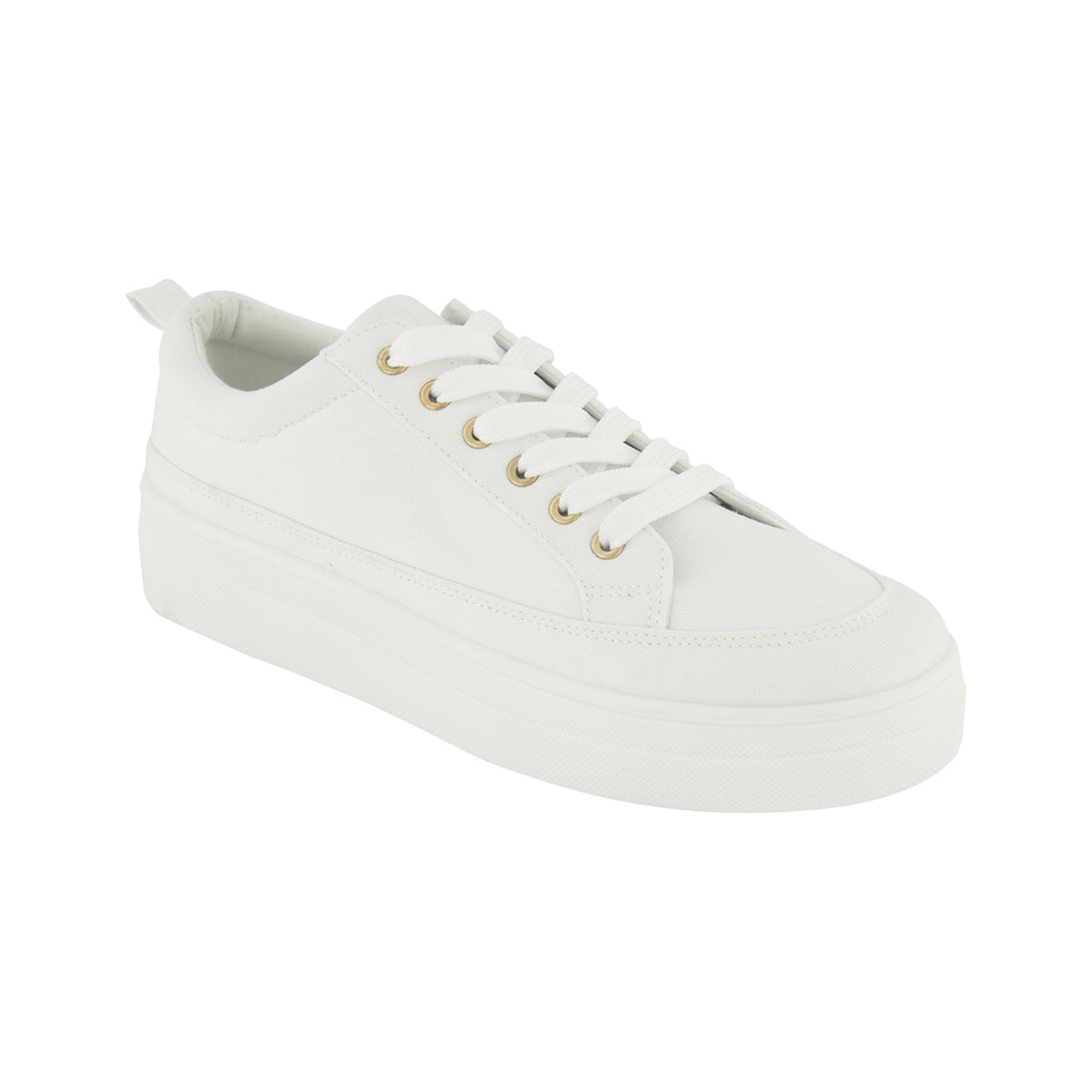 1 Canvas Flatform Sneakers White, 1 of 5