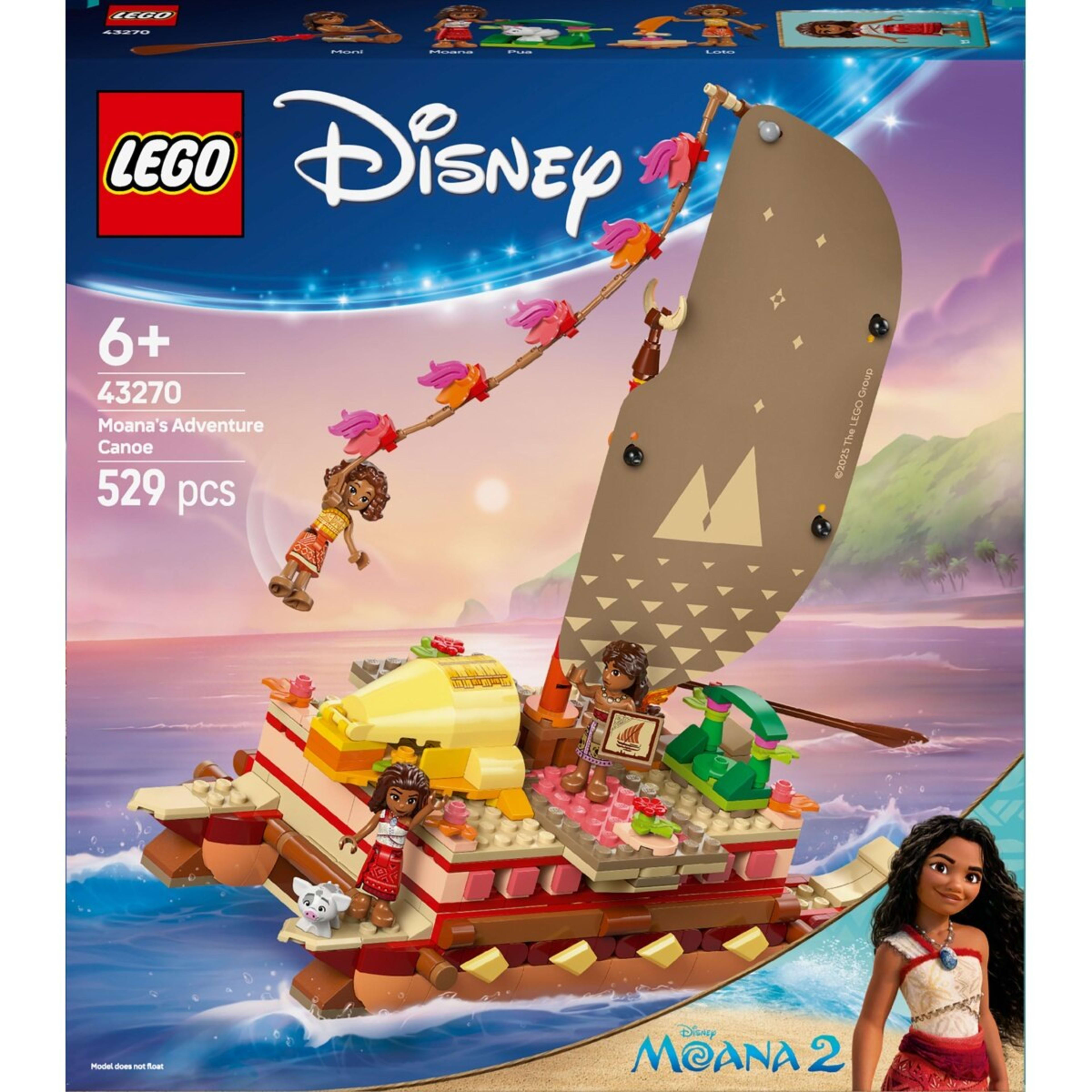 1 LEGO Disney Moana’s Adventure Canoe 43270, 1 of 10