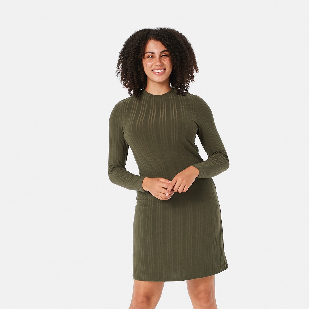 Long Sleeve Relaxed Dress - Kmart