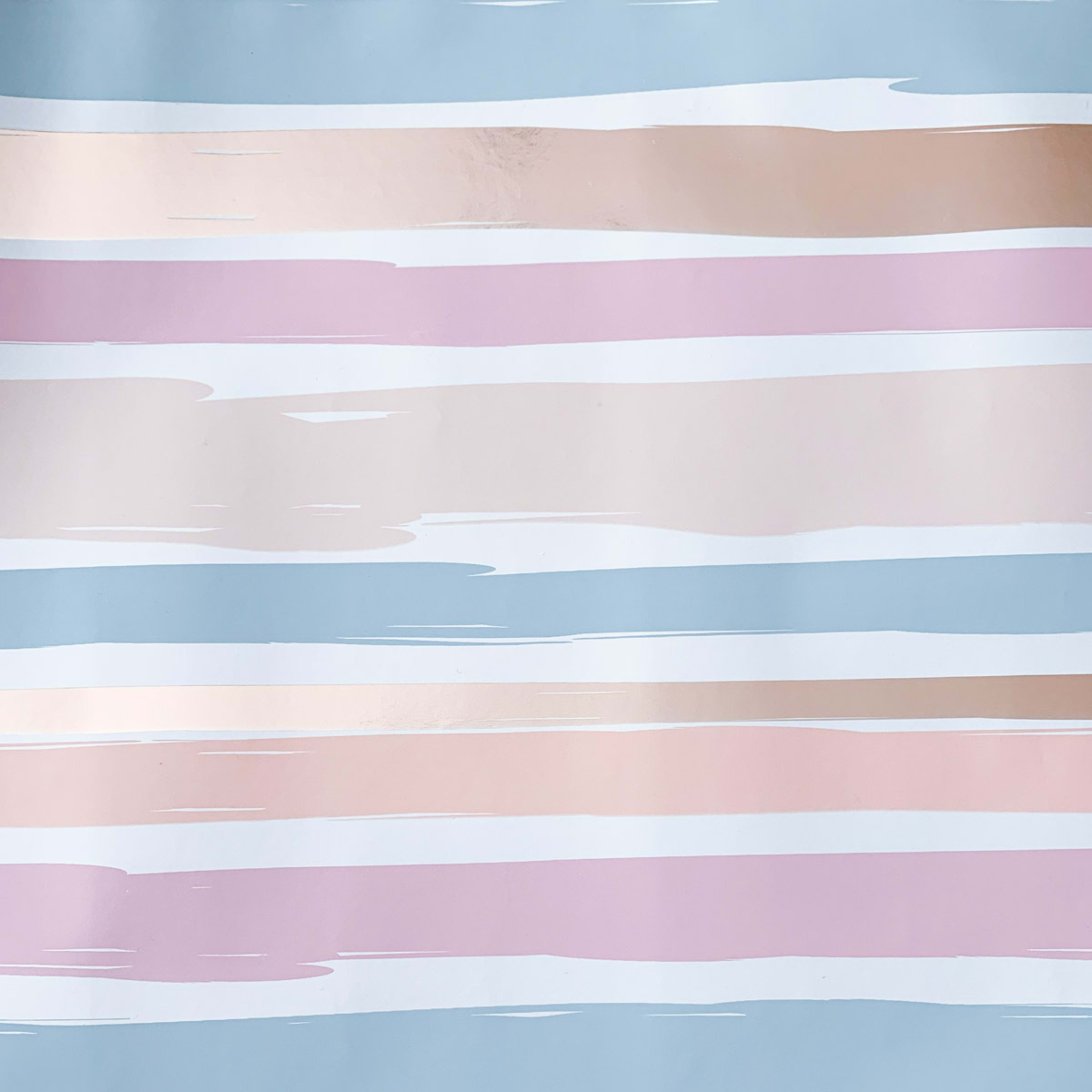 Hallmark Gift Wrap Roll Pastel and Metallic Rose Gold Stripes Kmart