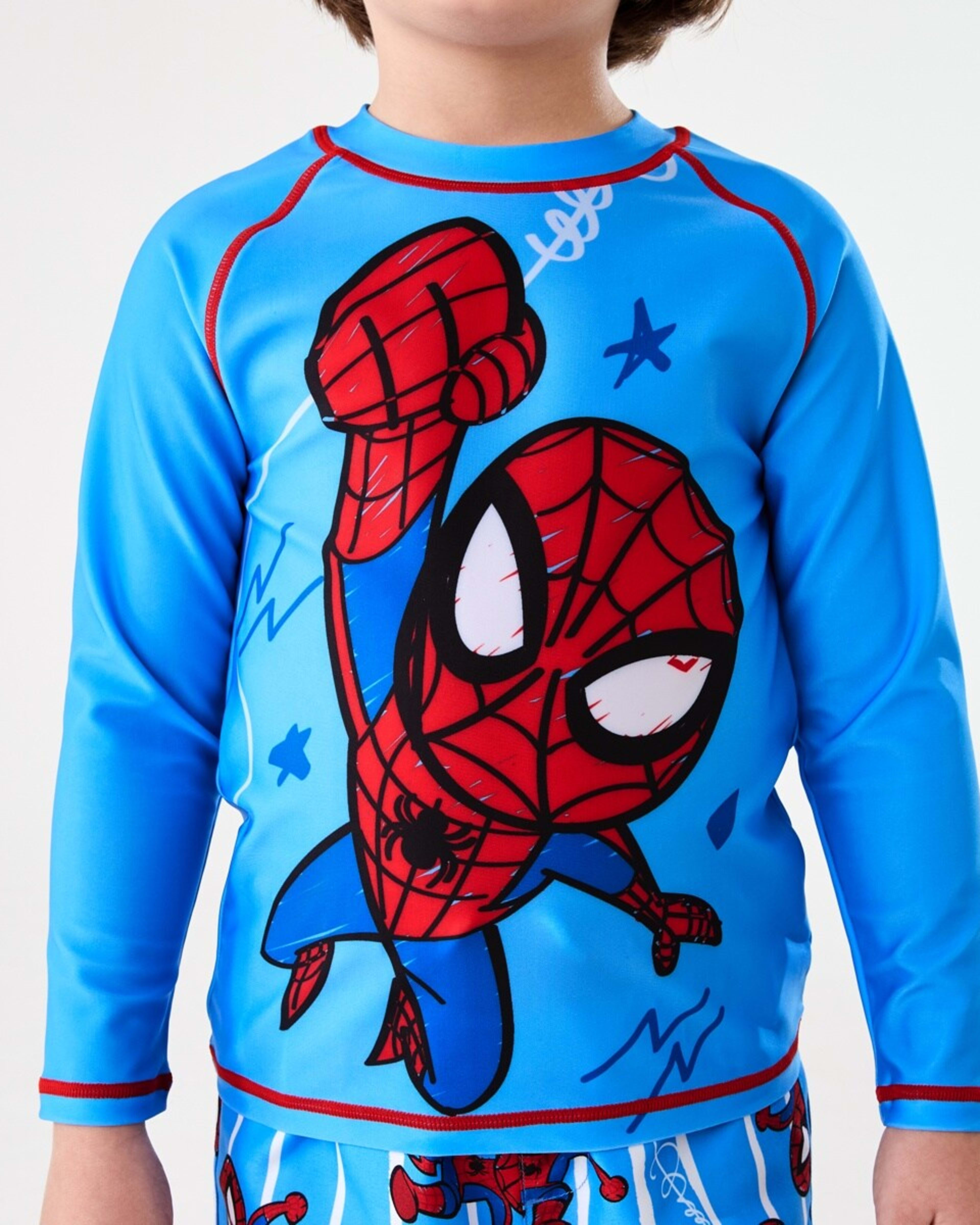4 Spider-Man License Long Sleeve Rash Vest SPIDERMAN, 4 of 6