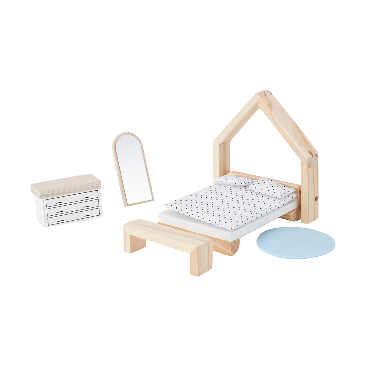 Kmart wooden on sale doll bed