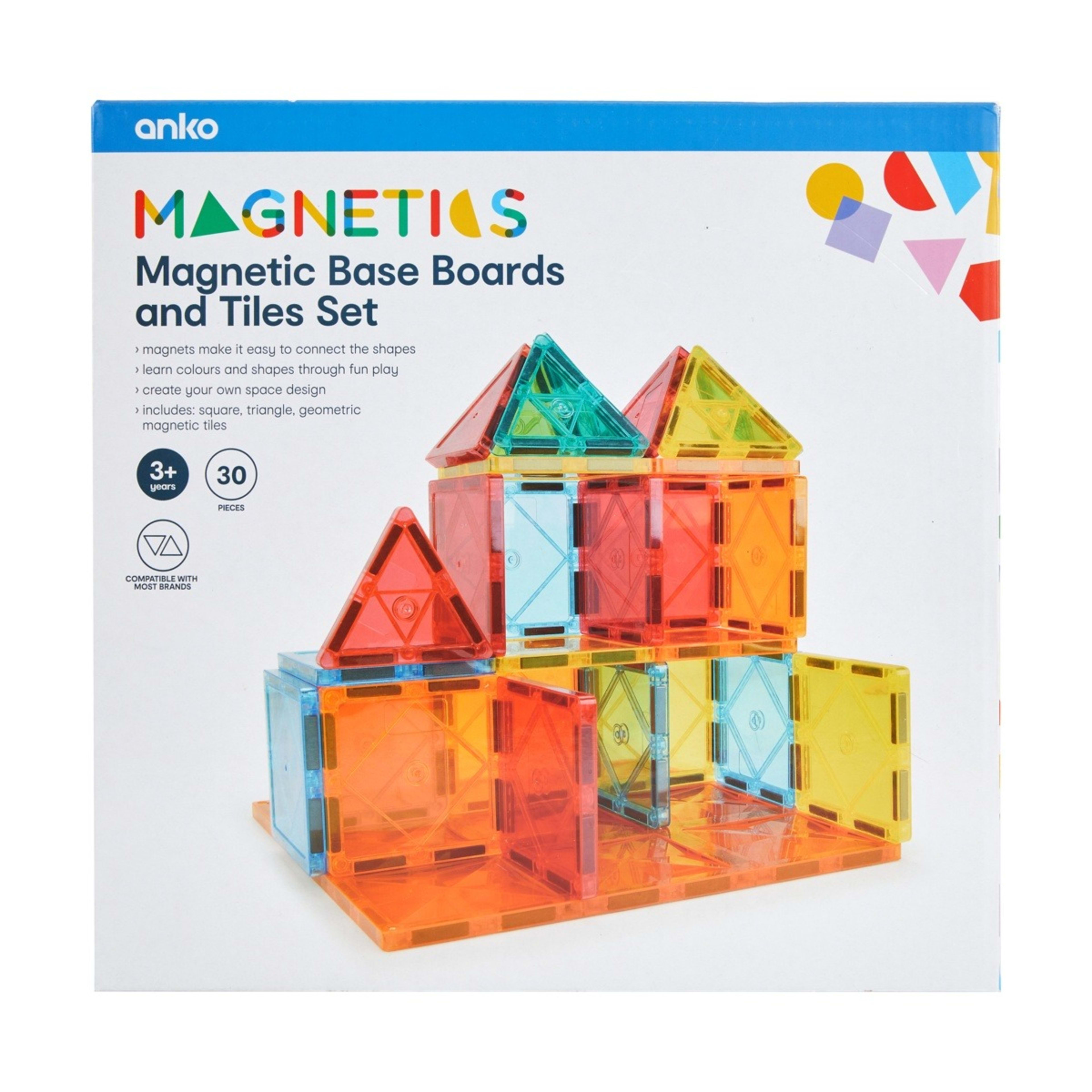 9 30 Piece Magnetic Base Boards and Tiles Set, 9 of 10