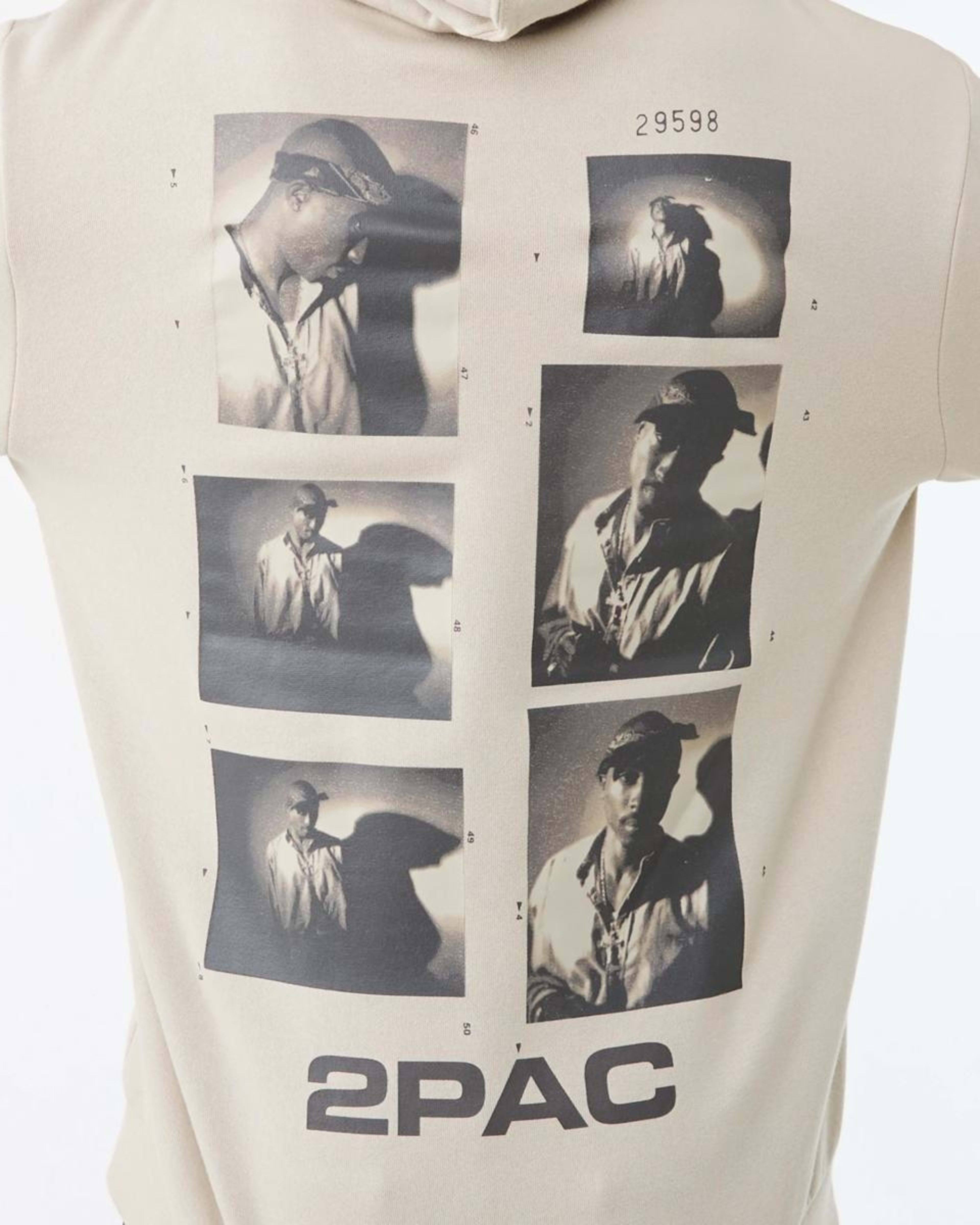 4 Tupac License Hoodie NEUTRAL, 4 of 6