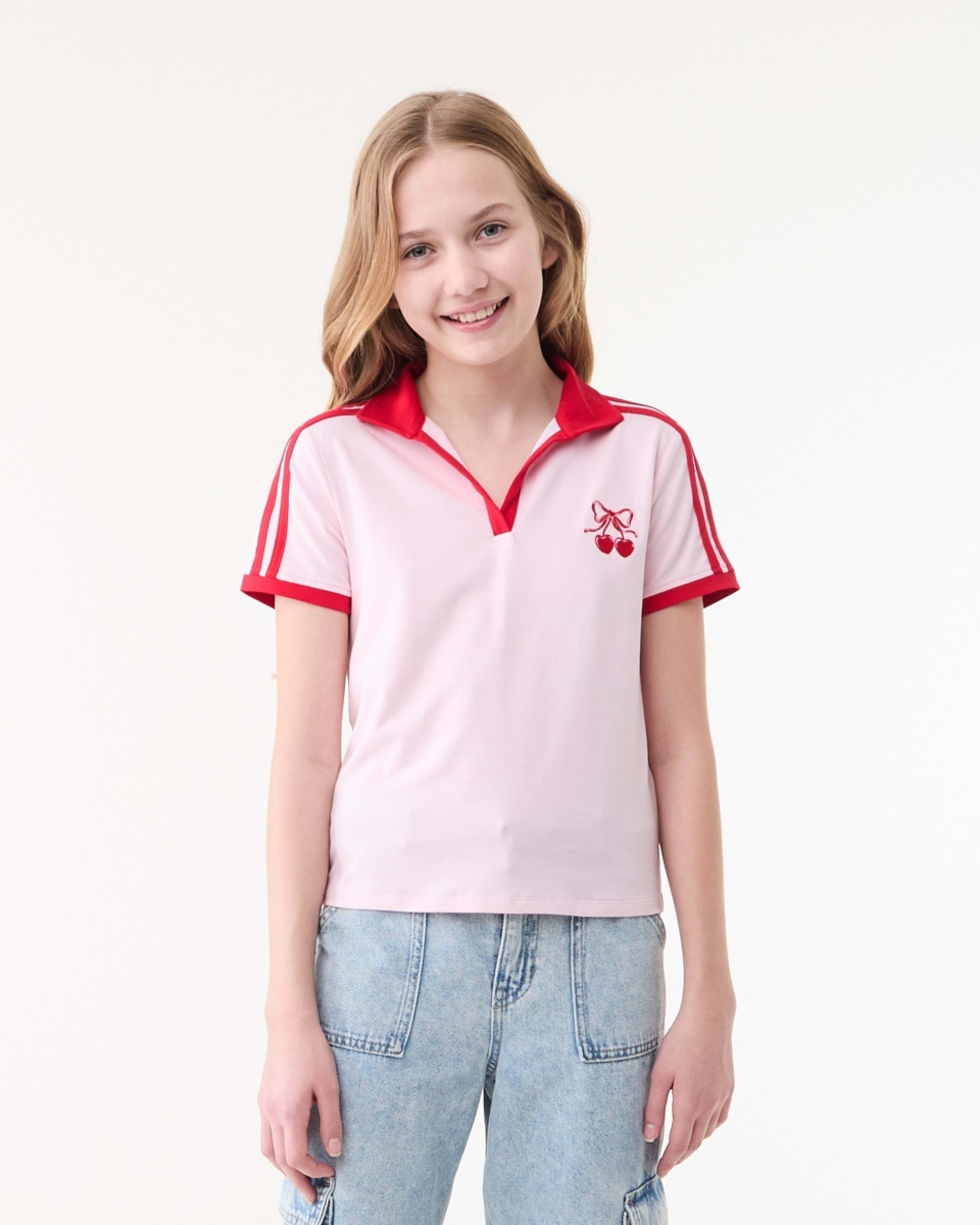 1 Polo T-shirt RED CHERRY HEART, 1 of 6
