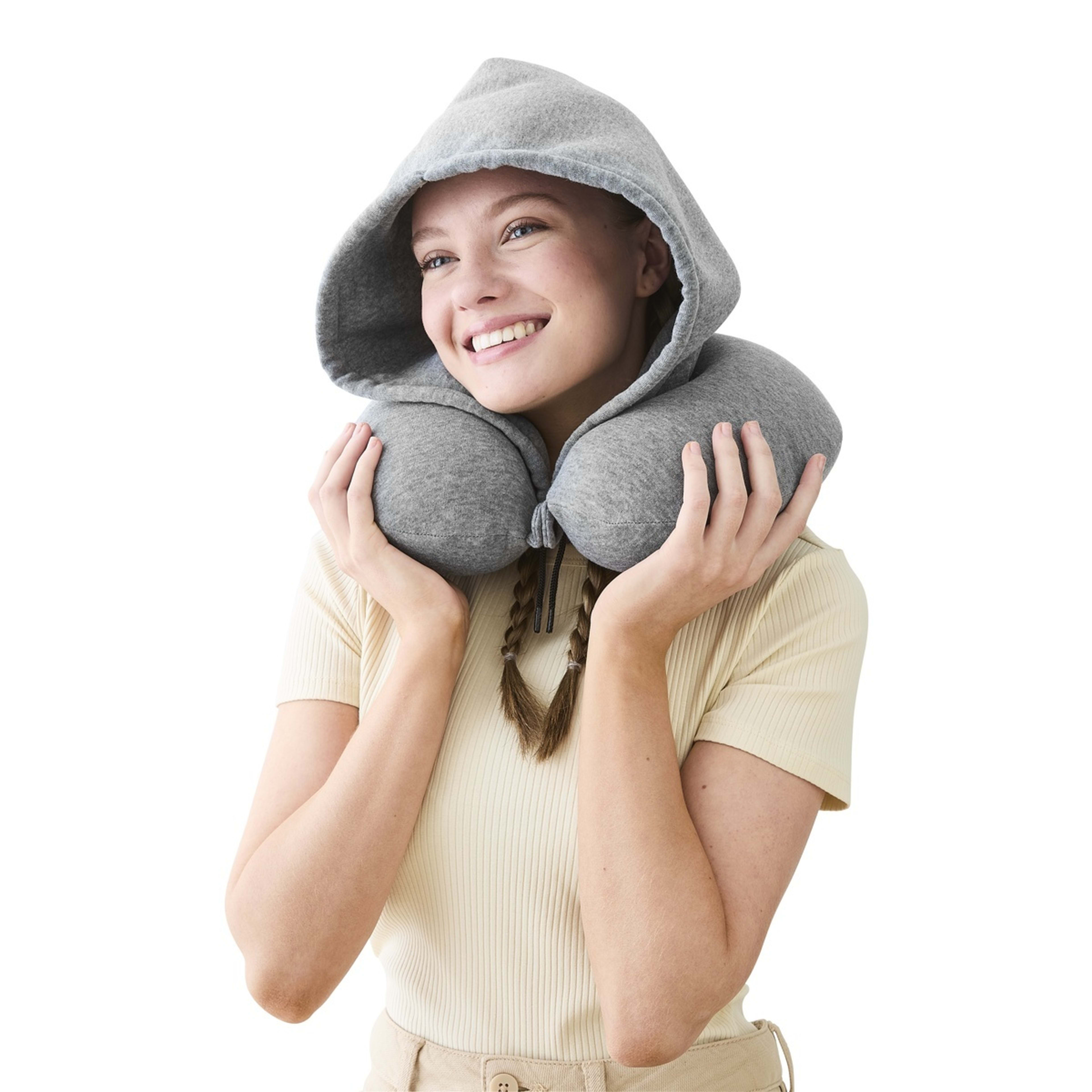 1 Memory Foam Travel Pillow with Hood, 1 of 10