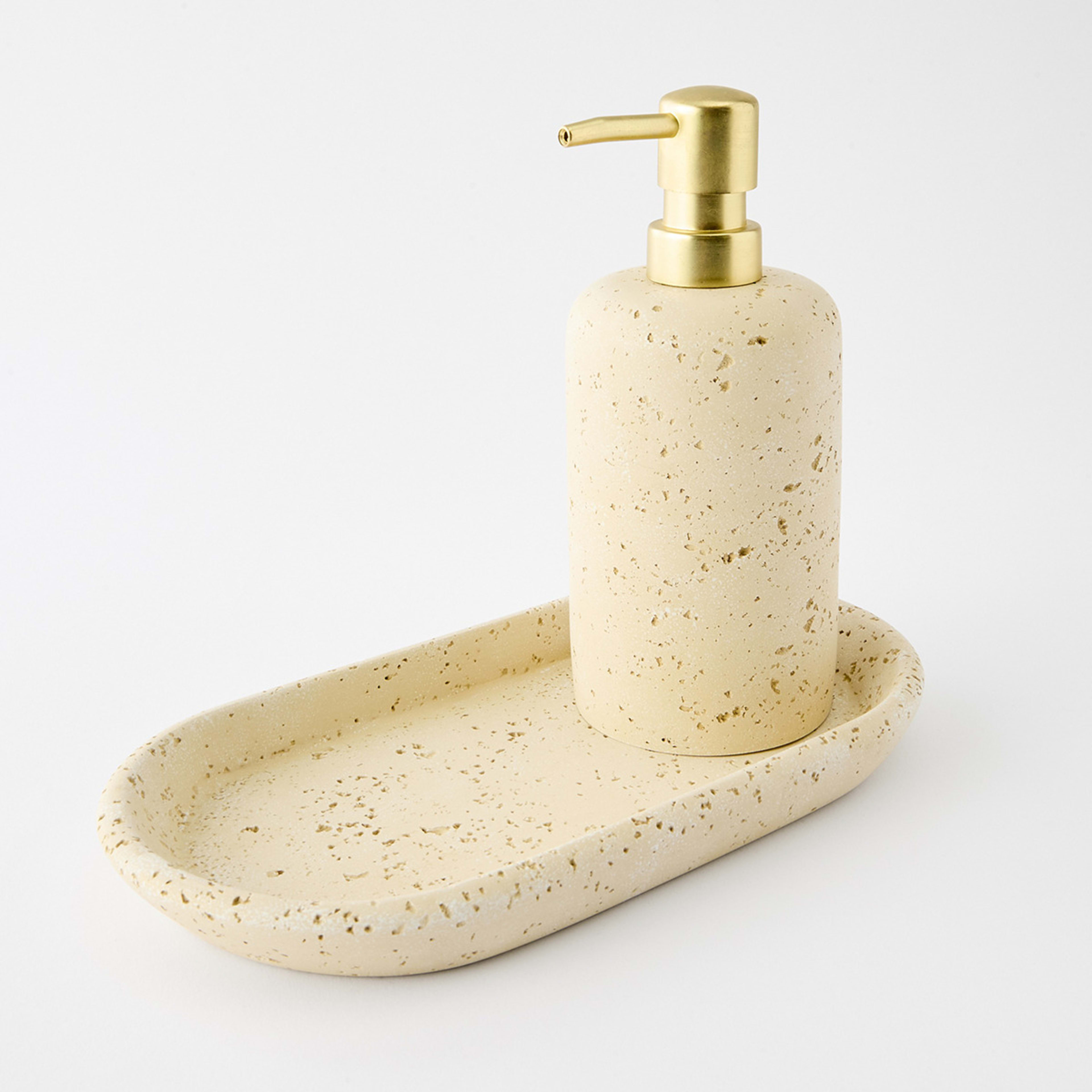 8 Travertine Look Soap Dispenser, 8 of 8