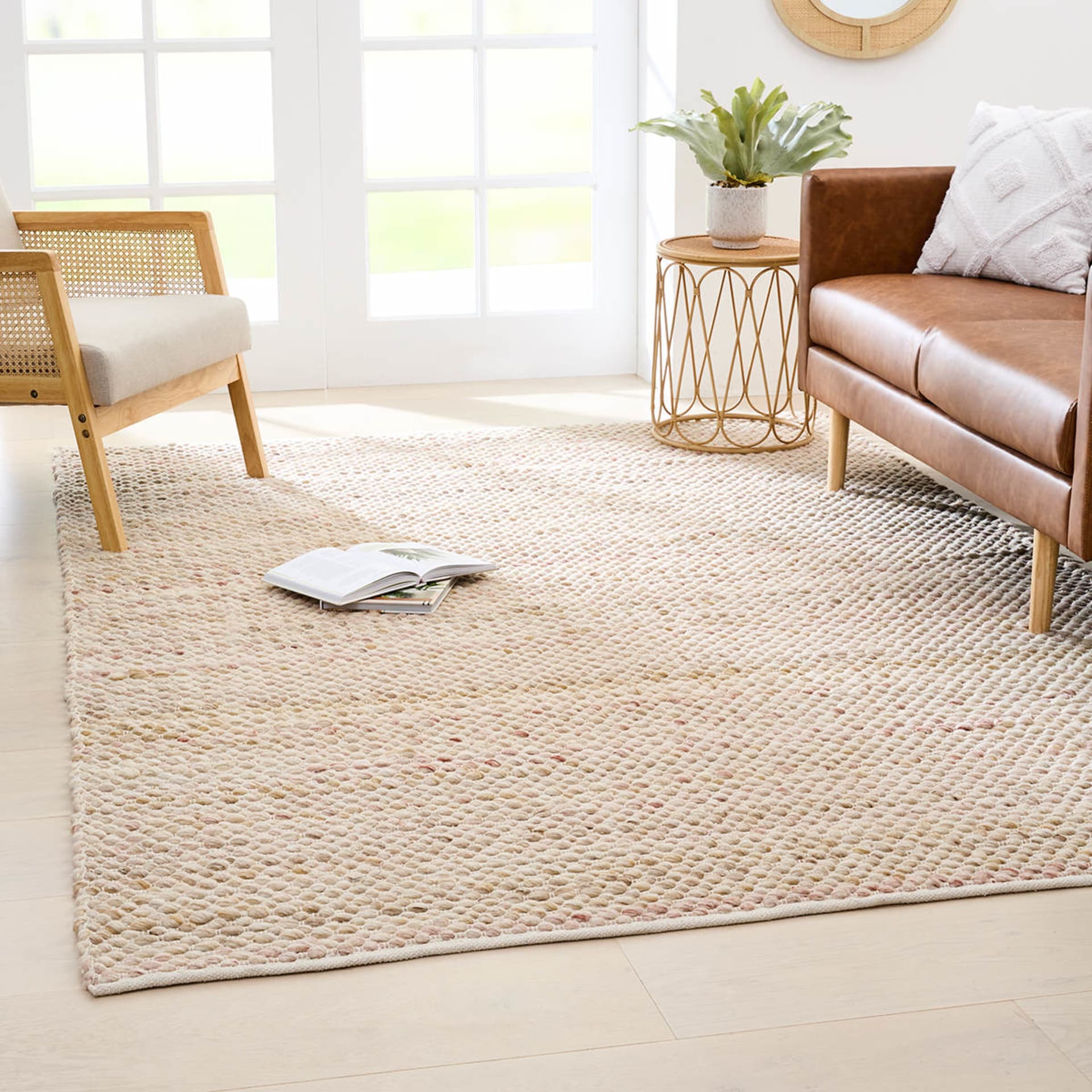 Dakota Rug - Natural, Extra Large - 270cm x 180cm - Kmart