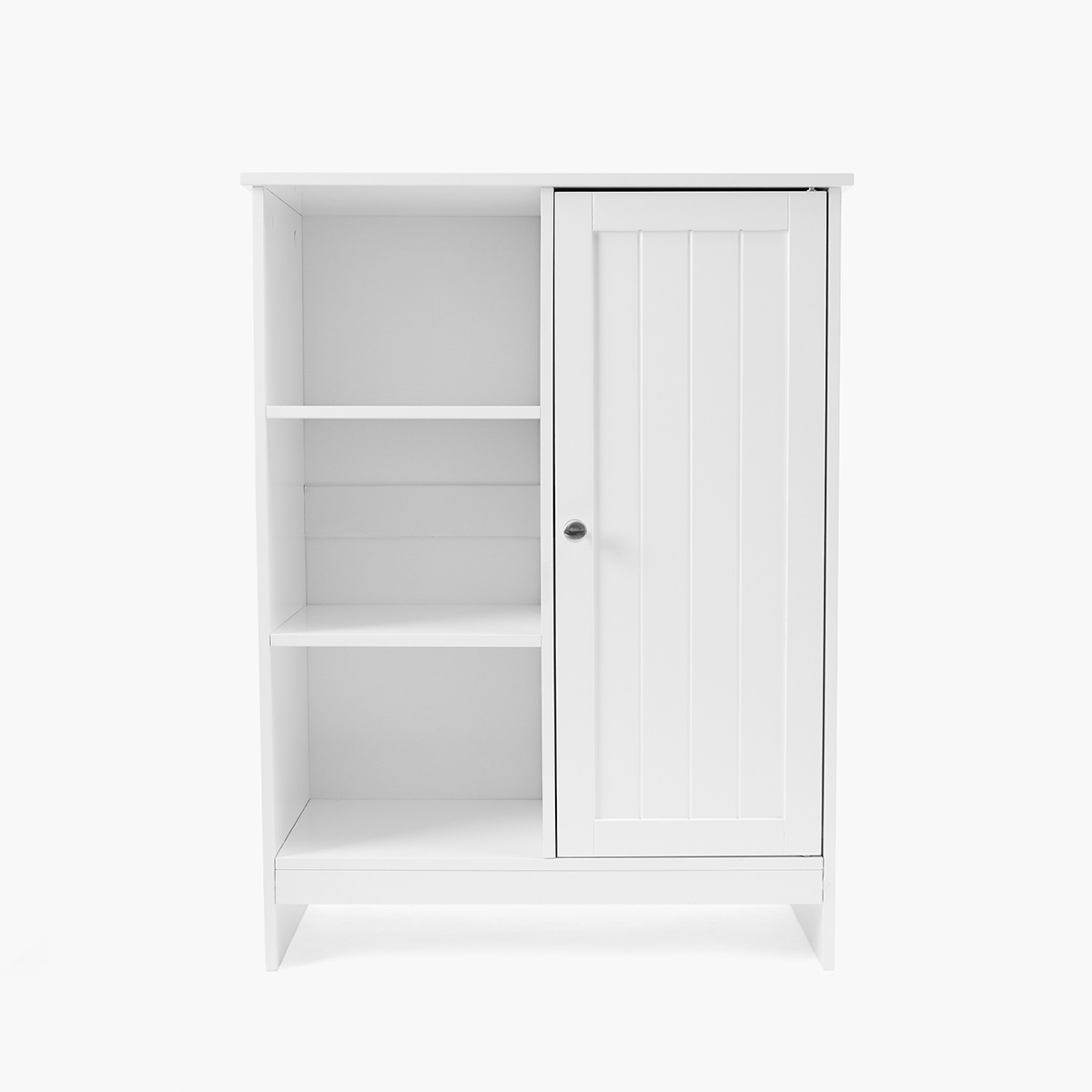 4 Panelled Cabinet with 3 Shelves - White, 4 of 8