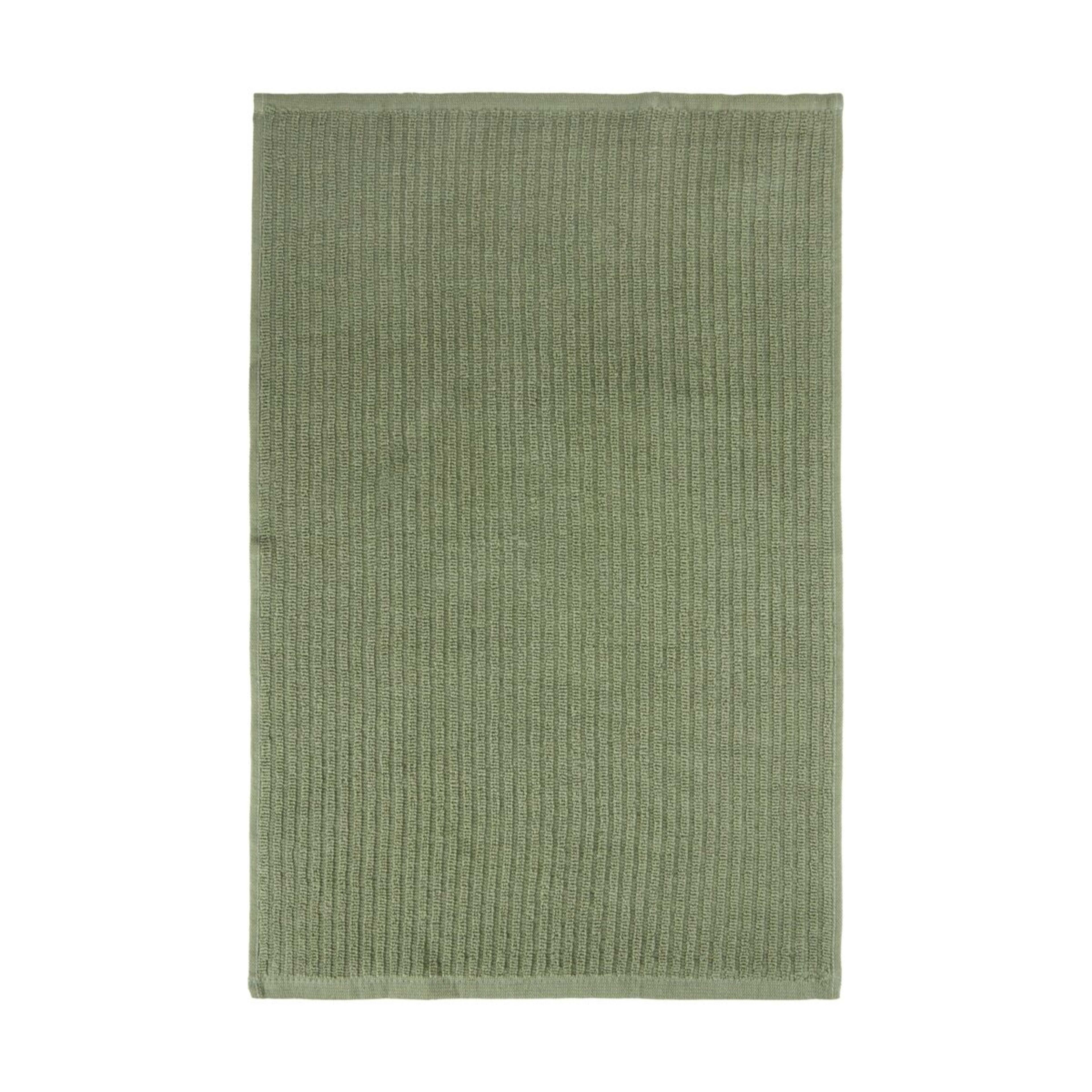 3 3 Pack Fern Green Ribbed Terry Tea Towels, 3 of 4