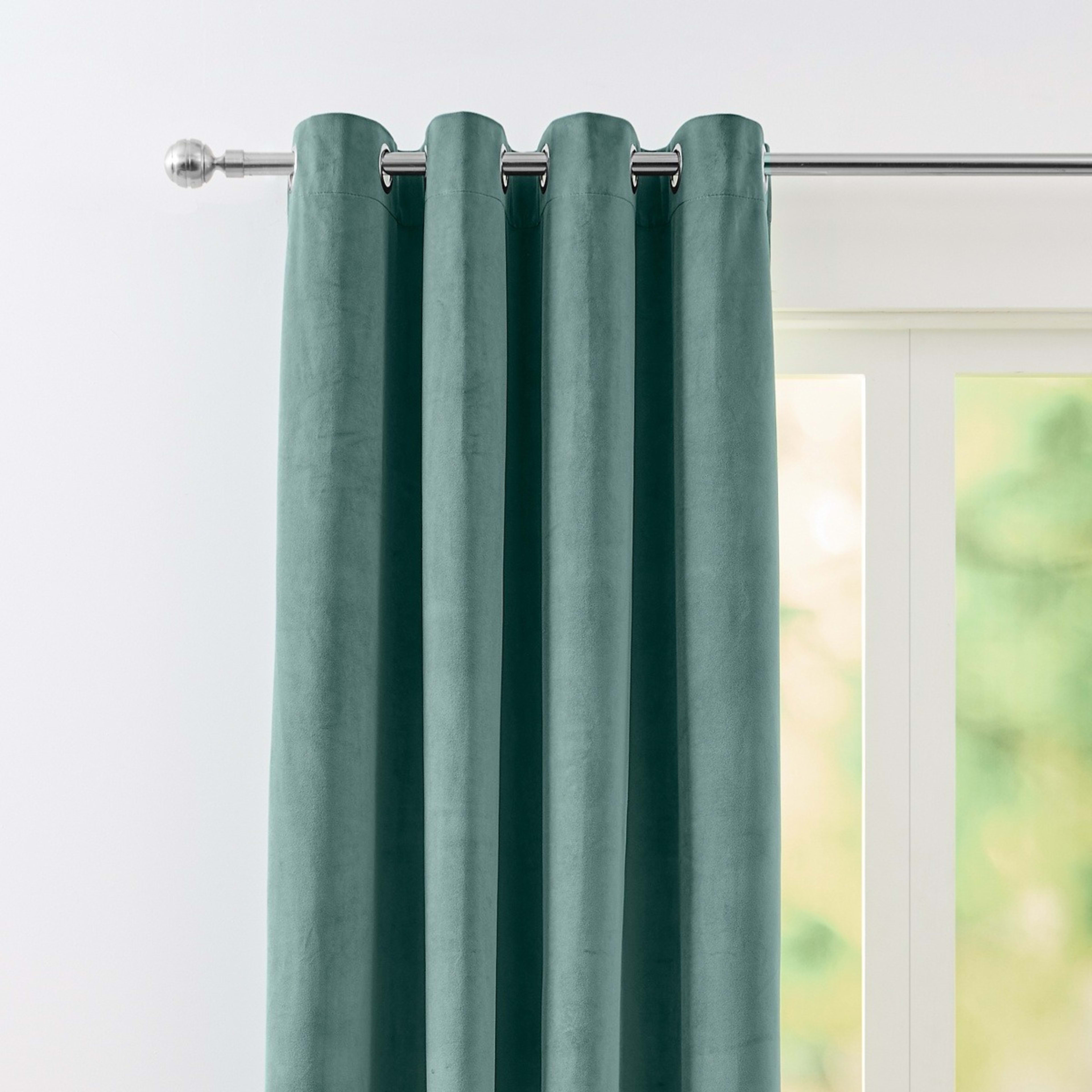 2 Marbella Block Out Curtain - Green, 2 of 5