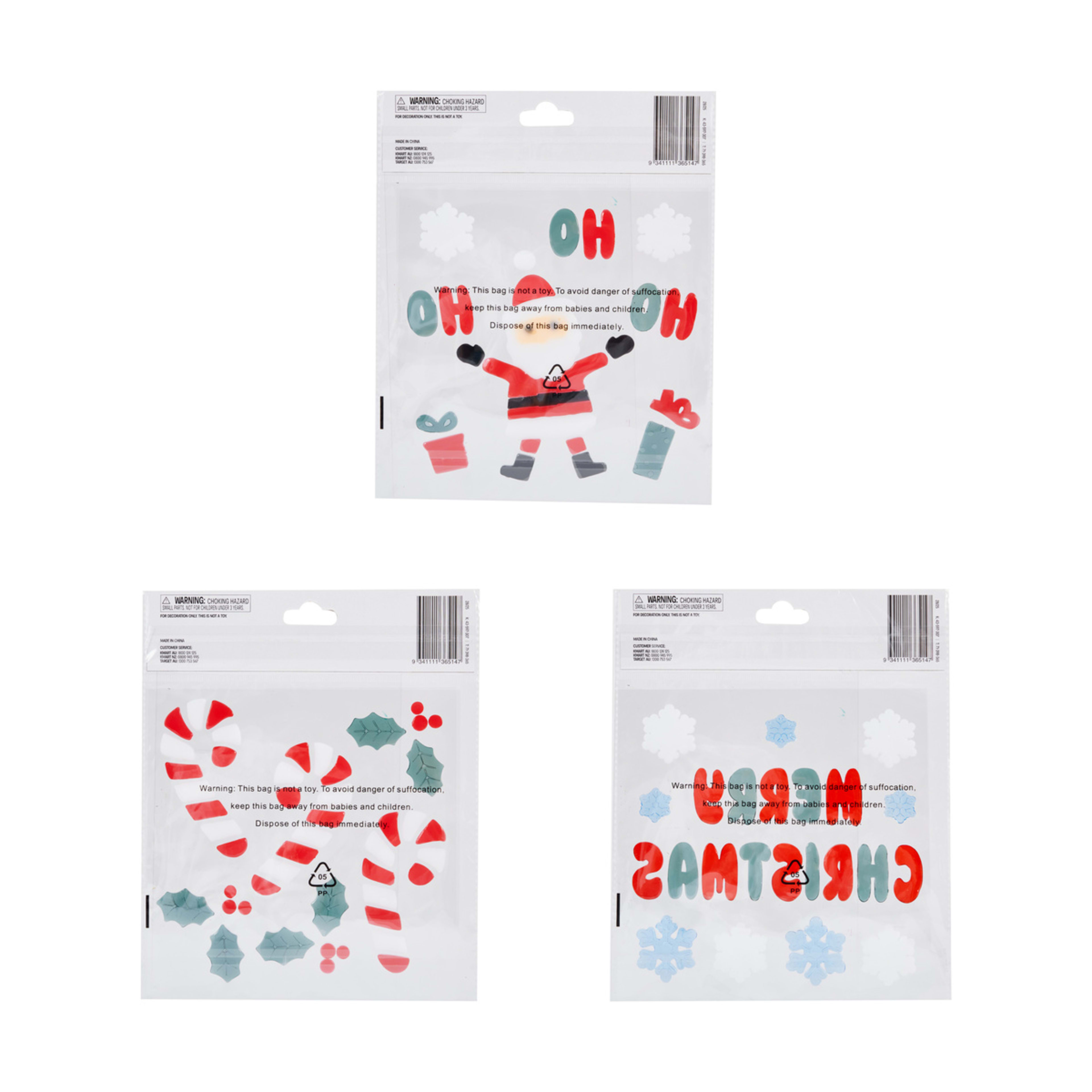 3 Gel Sticker Pack - Assorted, 3 of 3