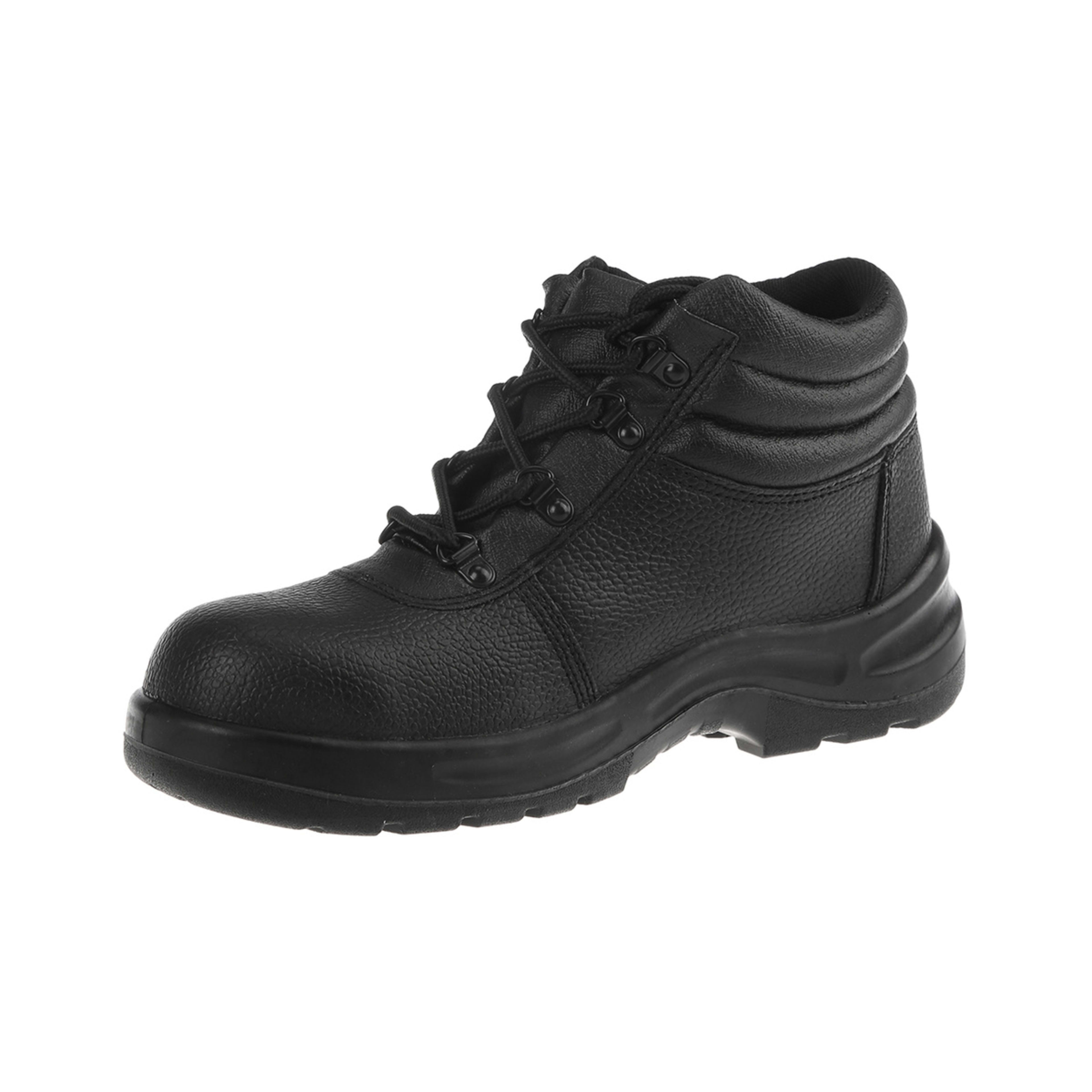 3 Padded Collar Work Boots Black, 3 of 5