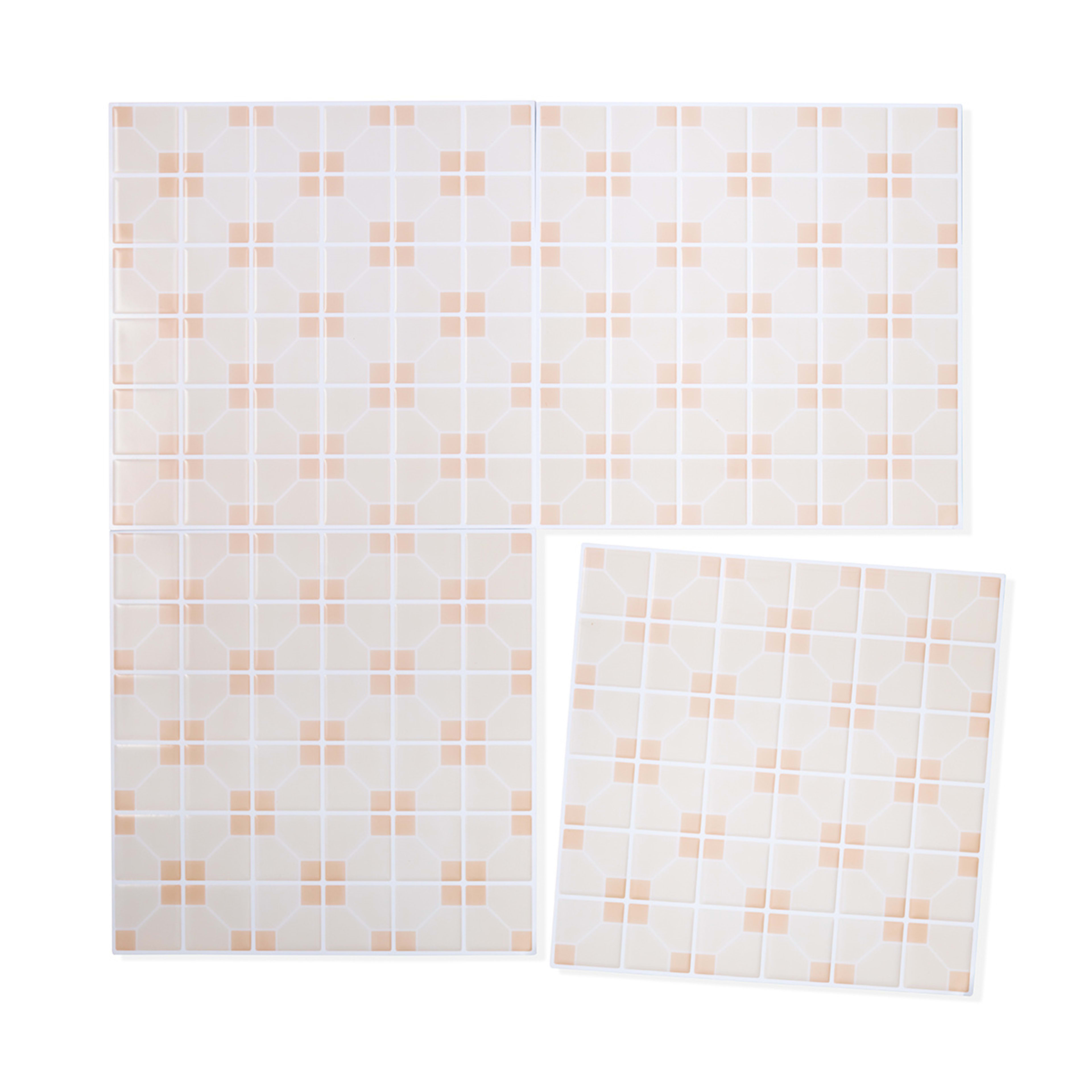 5 Pack Self Adhesive 3D Tiles Square Lattice Kmart