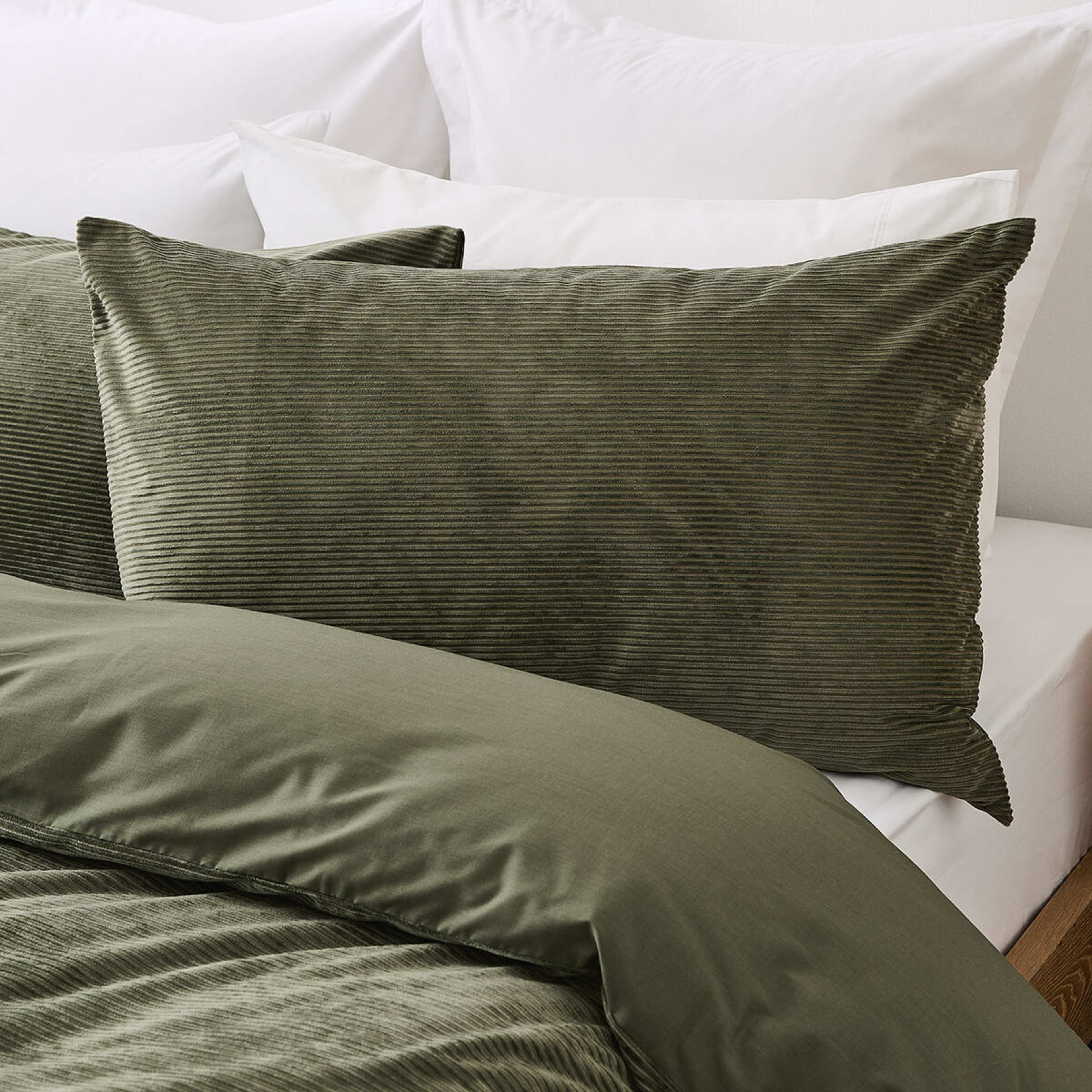 2 Corduroy Quilt Cover Set - King Bed, Forest, 2 of 6