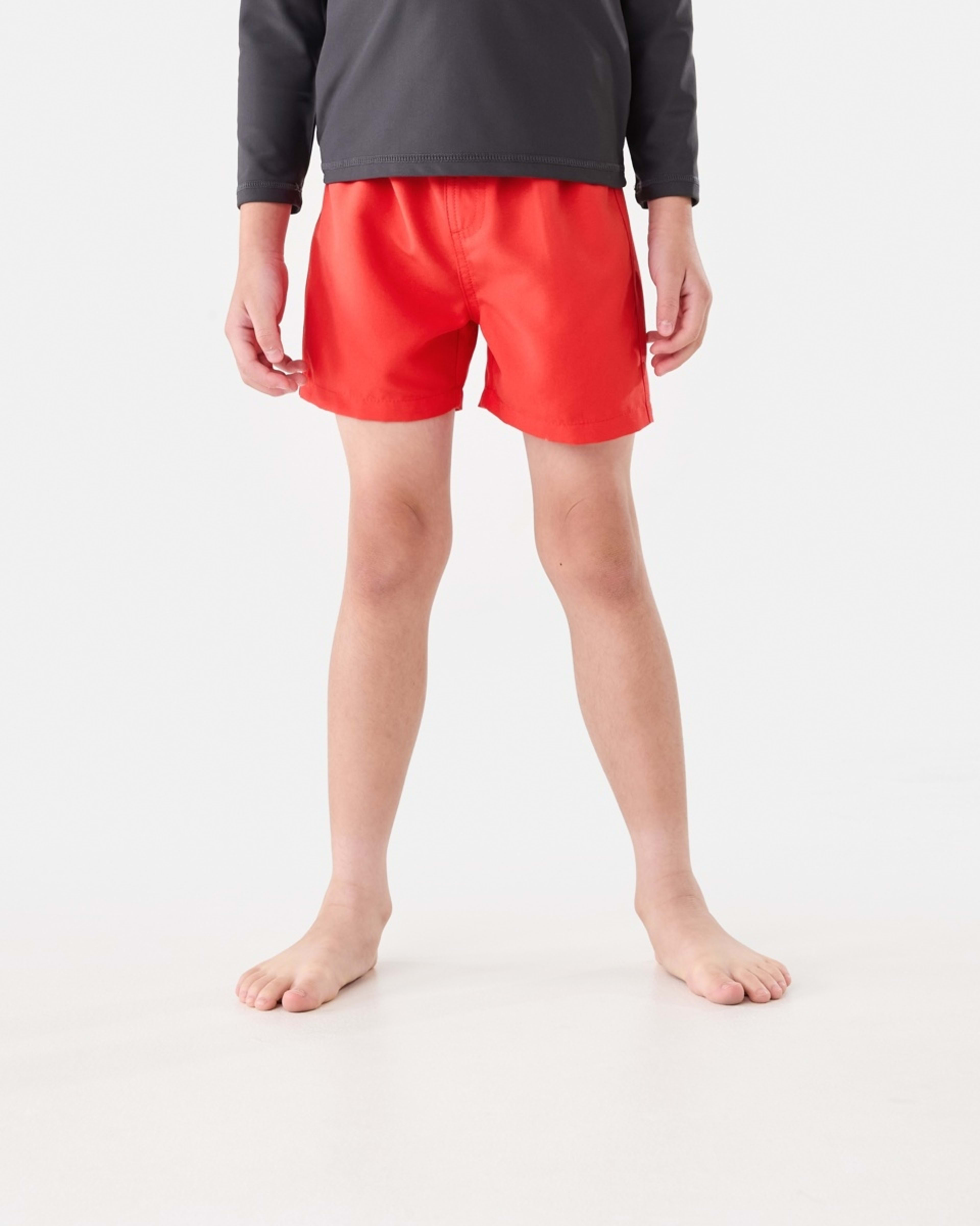 1 Plain Boardshorts POP RED, 1 of 5