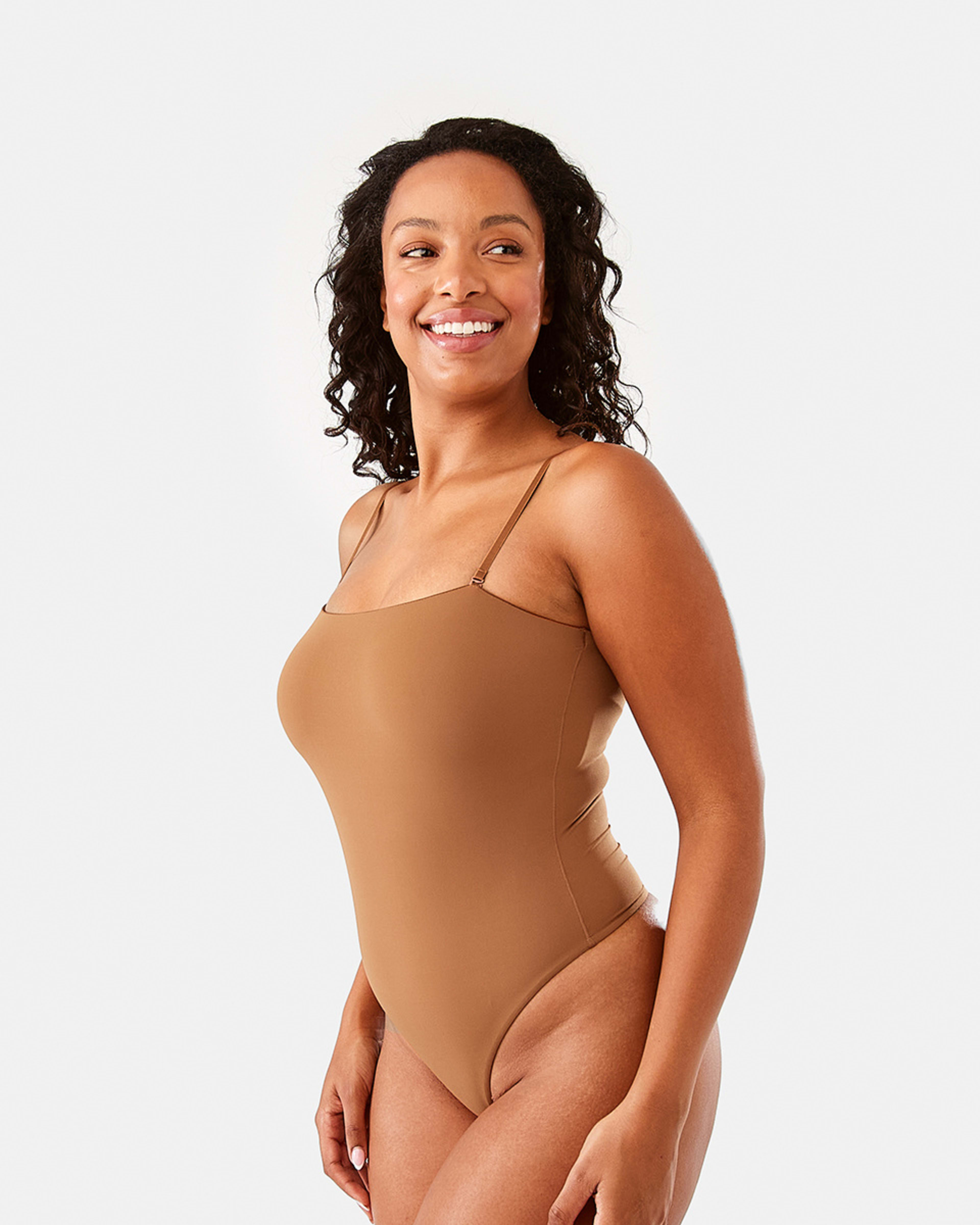 3 Supersoft Bandeau Bodysuit Brnz Brown, 3 of 5