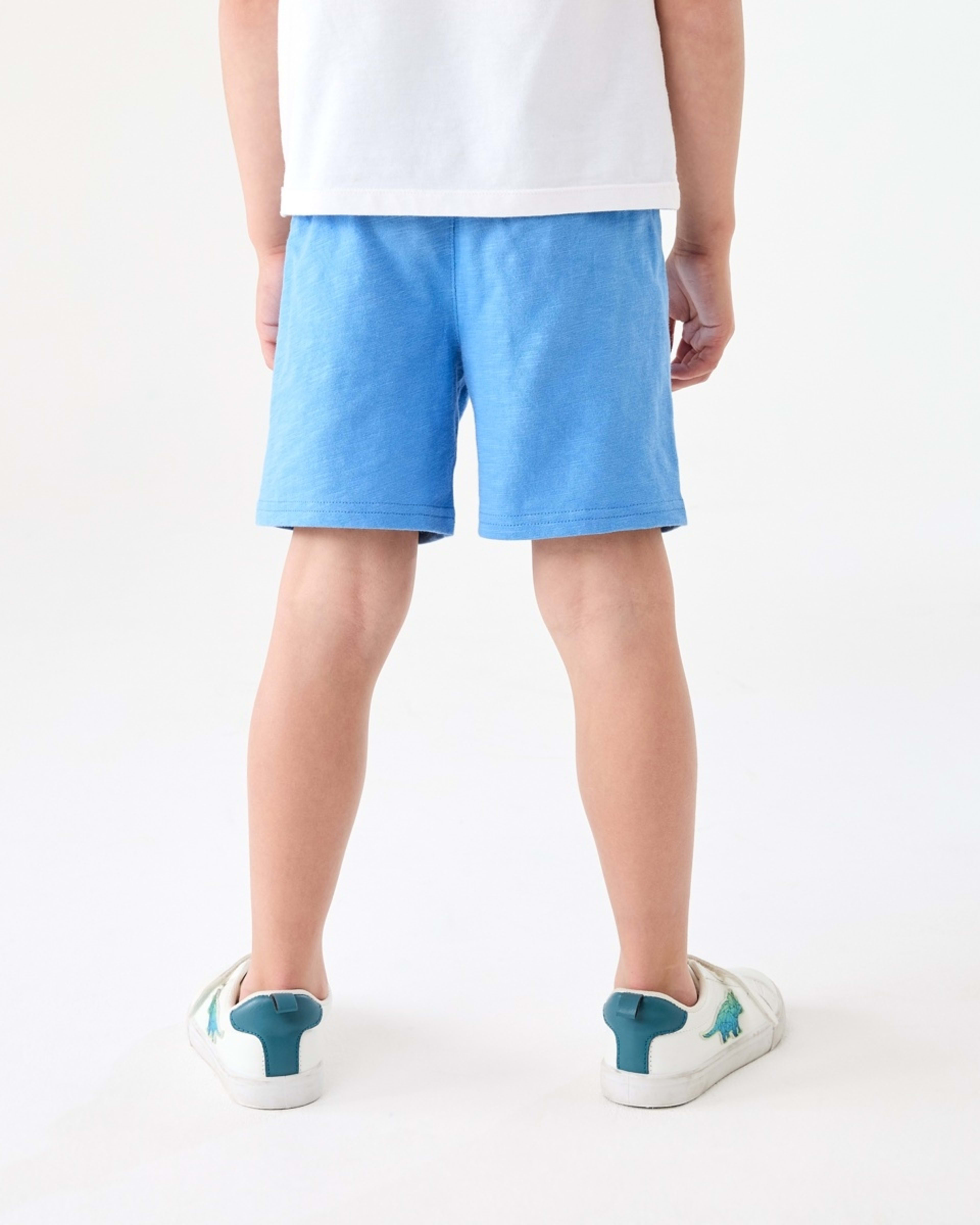 2 Cotton Knit Shorts SILVER LAKE BLUE, 2 of 5