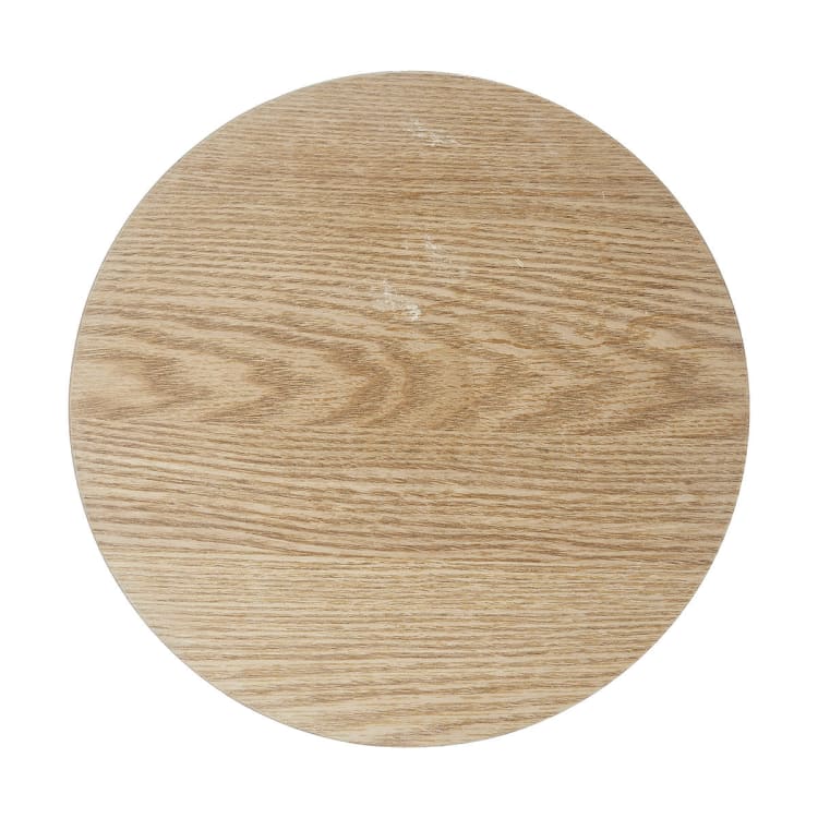 Grey & Natural Look Reversible Round Placemat Kmart