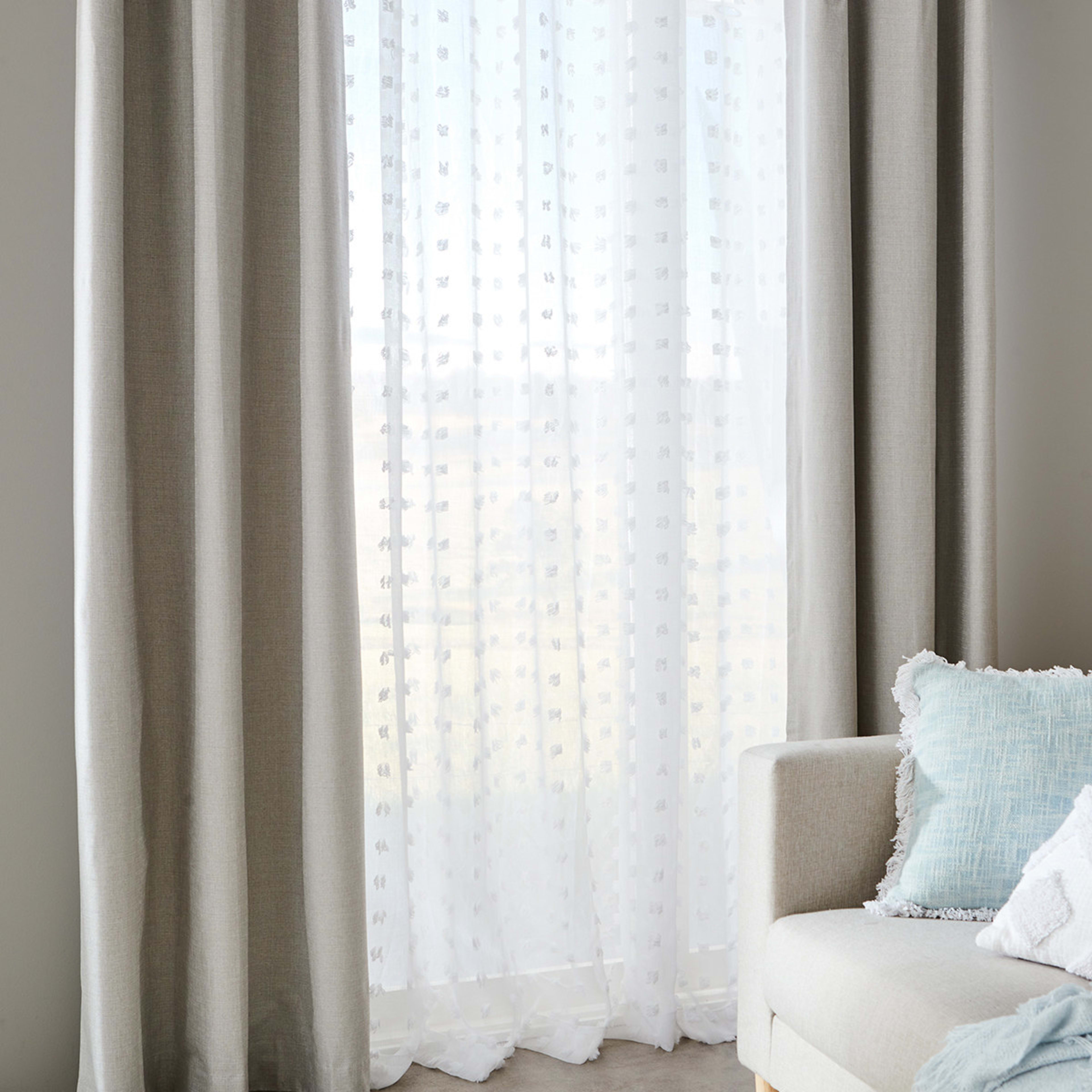 6 Madrid Curtain - White, 6 of 6