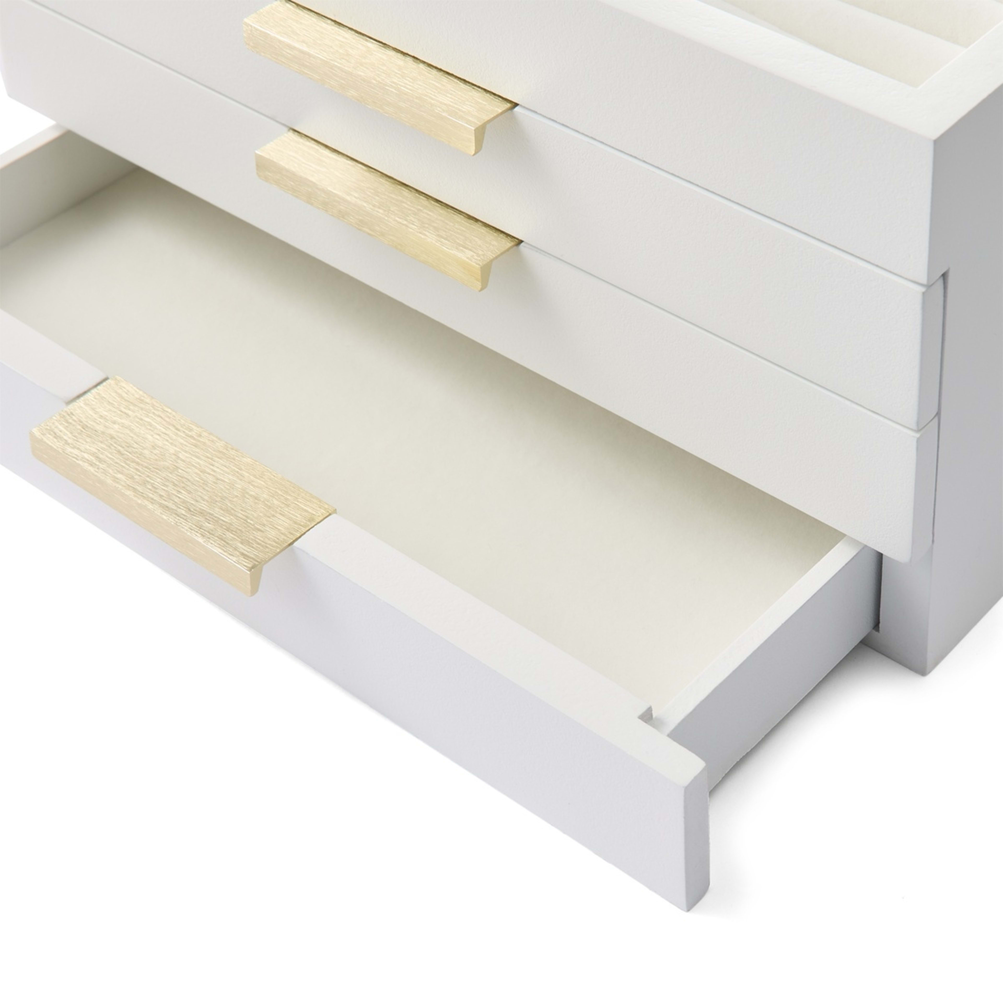 8 4 Tier White Jewellery Box, 8 of 9